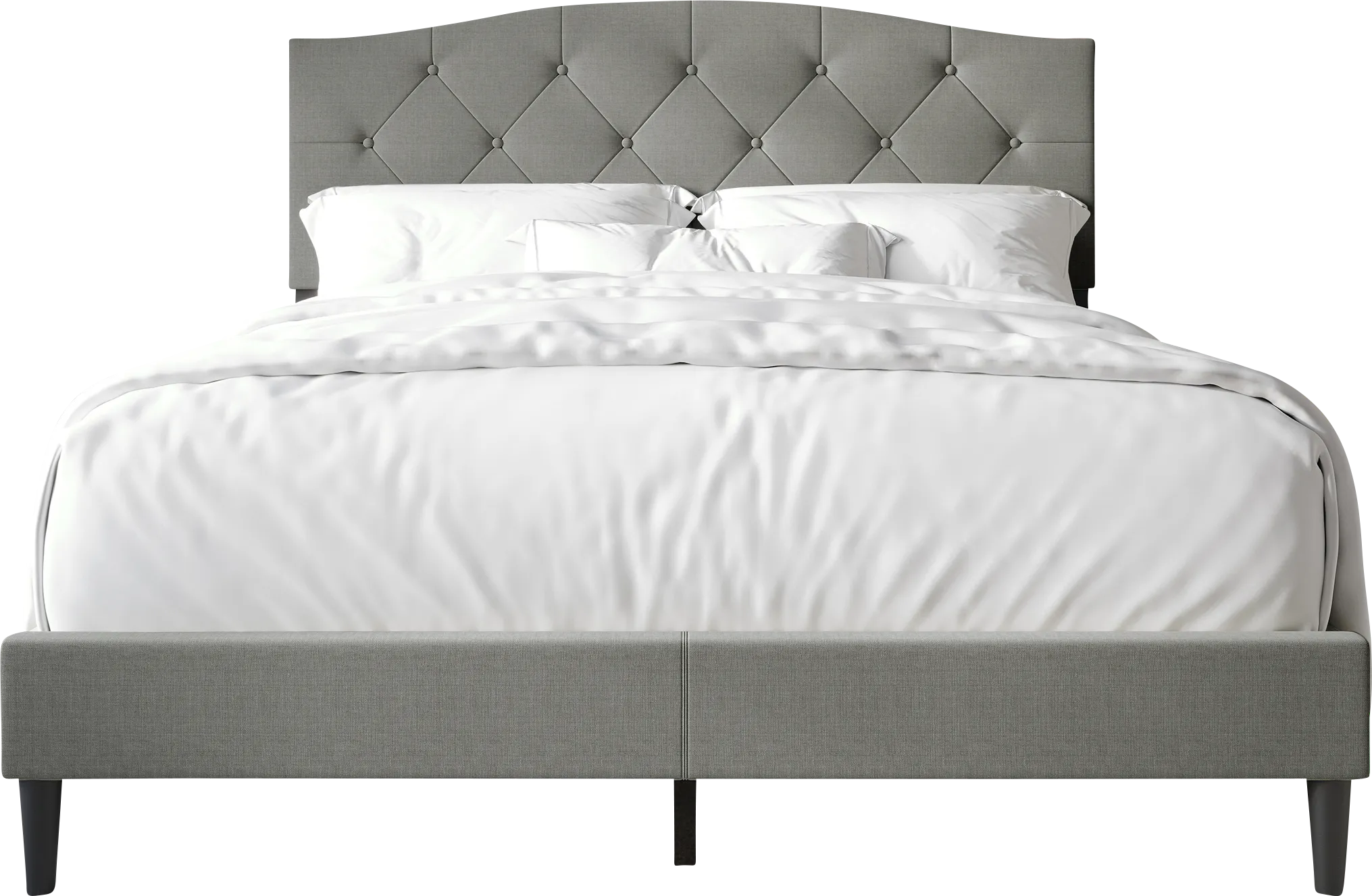 Sprucerow Light Gray Twin Bed - Thumbnail - Image 1