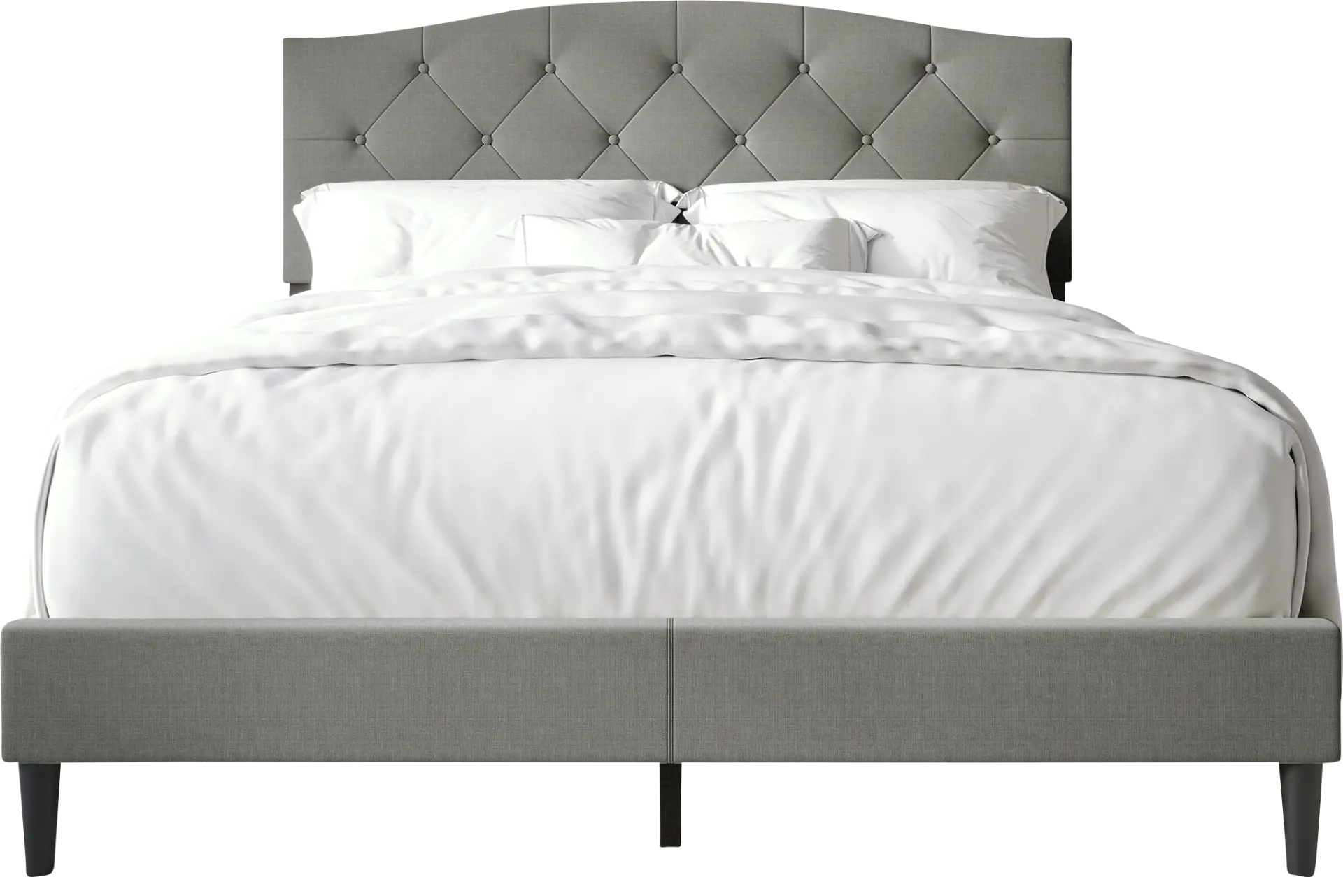 Sprucerow Light Gray Twin Bed