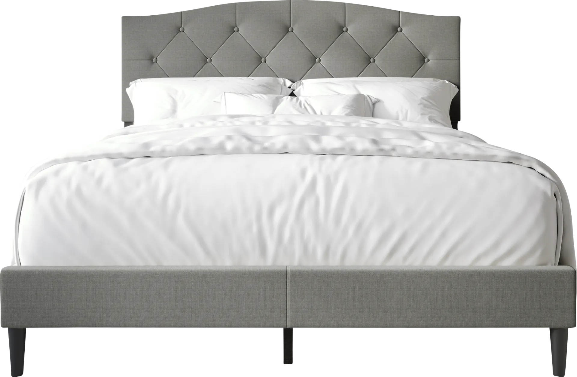 Sprucerow Light Gray Twin Bed - Image 1