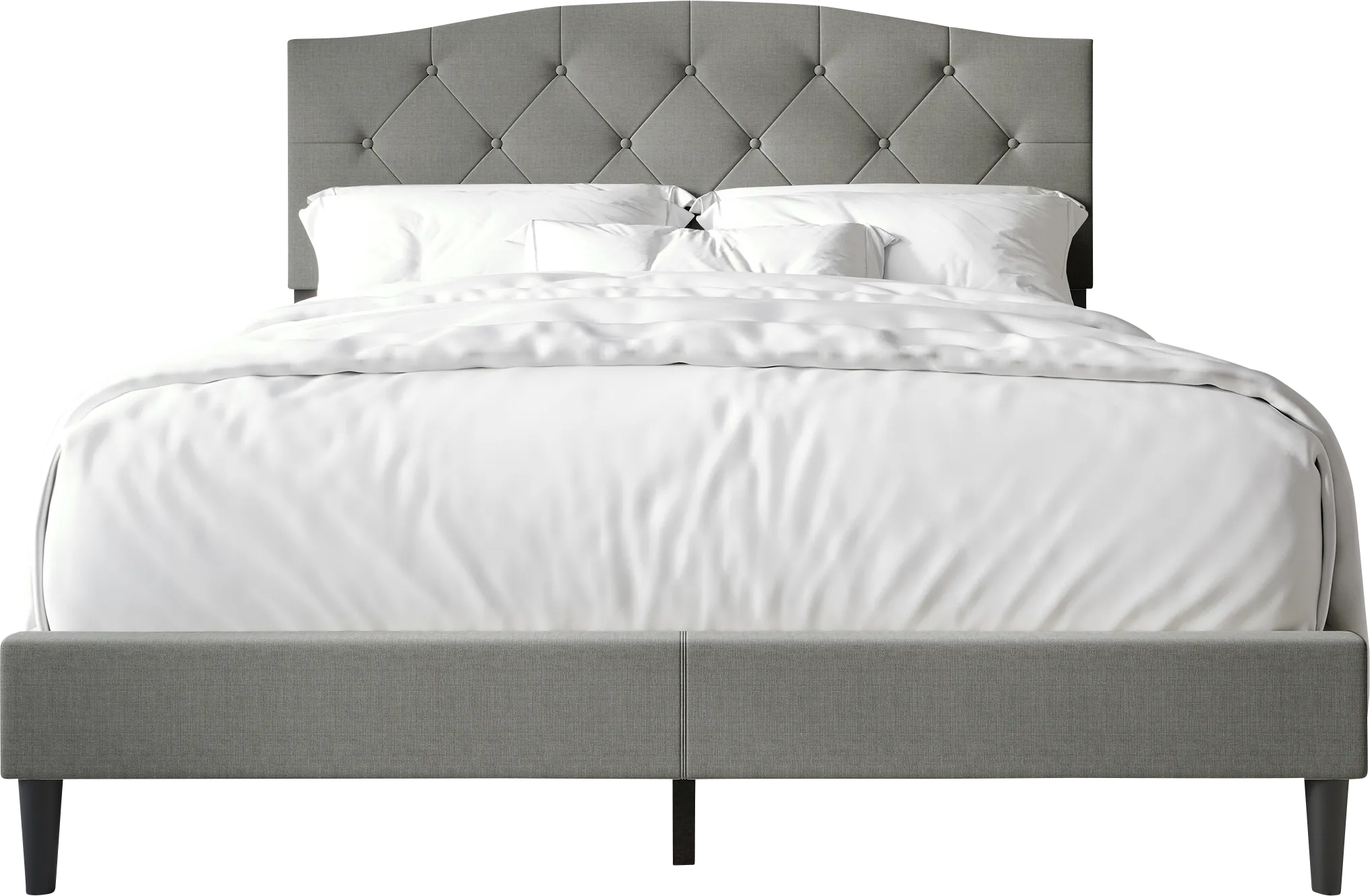 Sprucerow Light Gray Full Bed - Thumbnail - Image 1