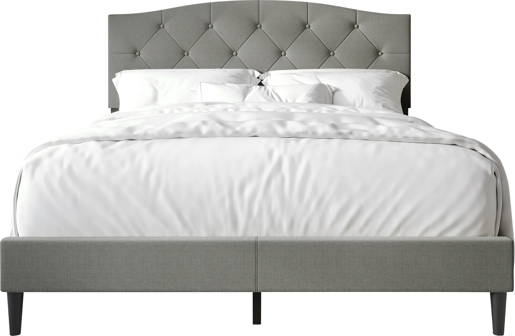 Sprucerow Light Gray King Bed - Thumbnail - Image 1