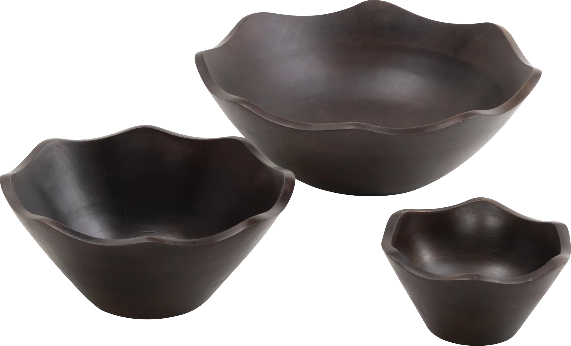 Brodyn Dark Brown Bowl, Set of 3 - Image 1