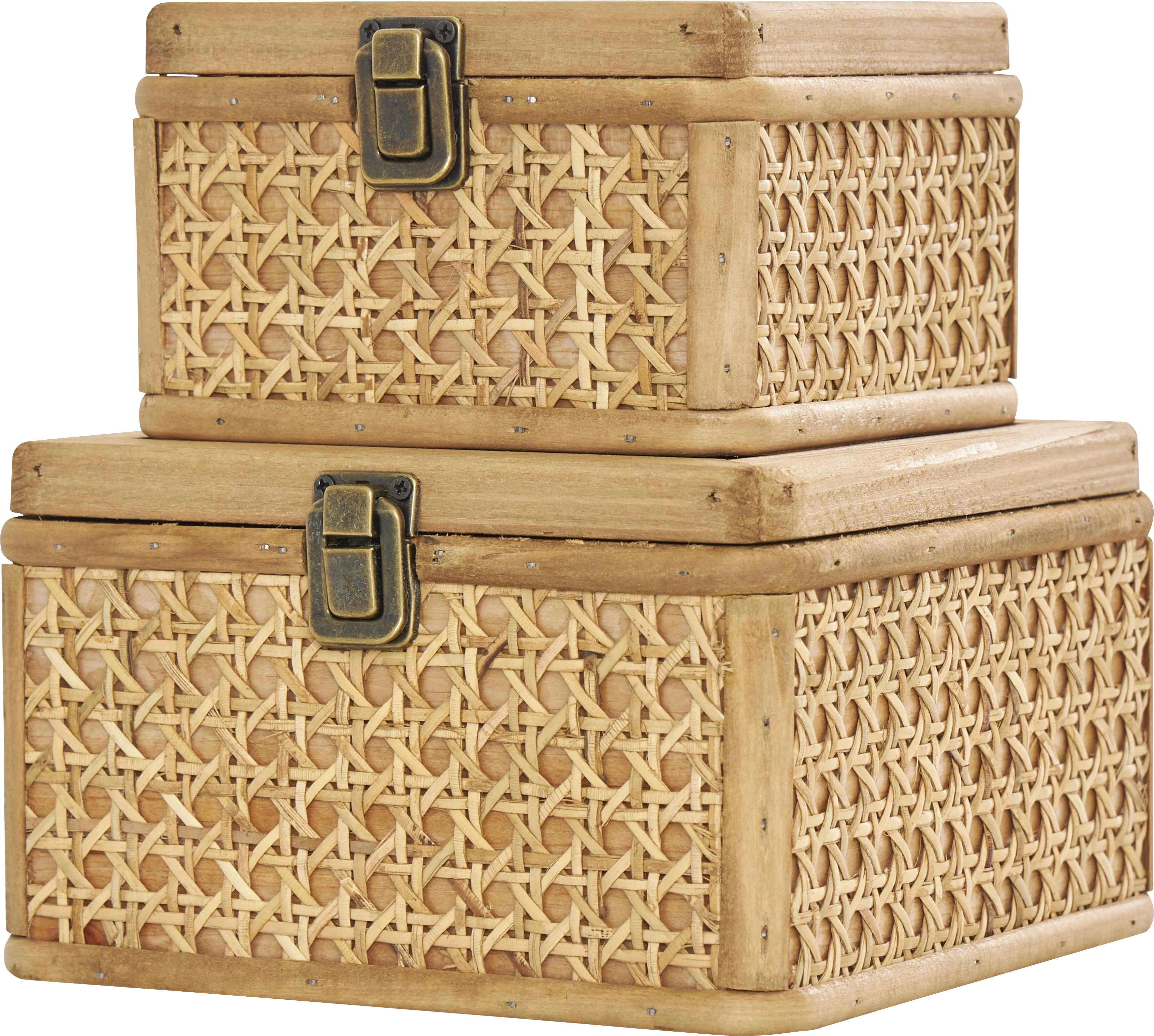 Amtai Brown Decorative Box, Set of 2 - Thumbnail - Image 1