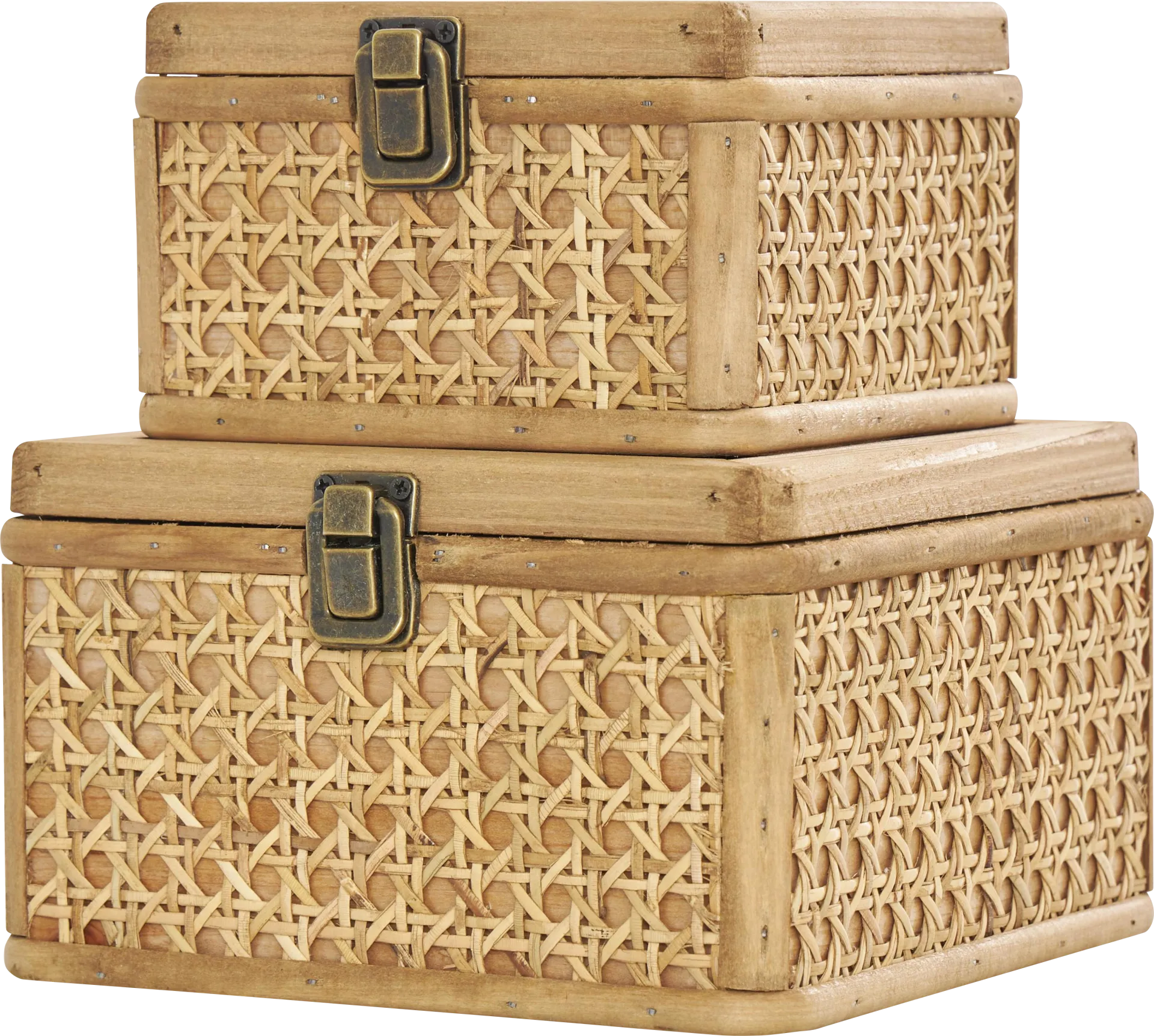 Amtai Brown Decorative Box, Set of 2 - Image 1