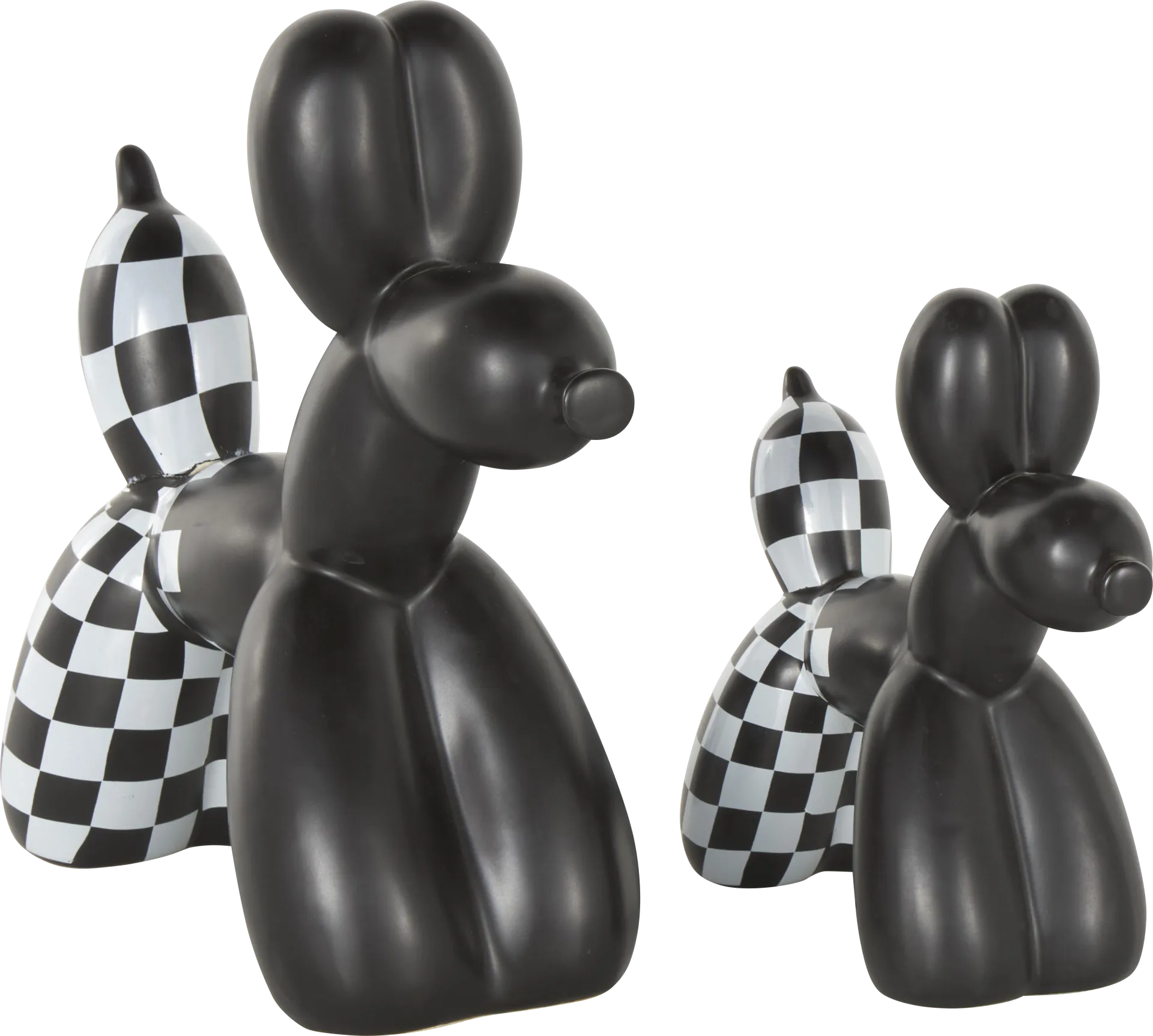 Maruc Black Sculpture, Set of 2 - Image 1
