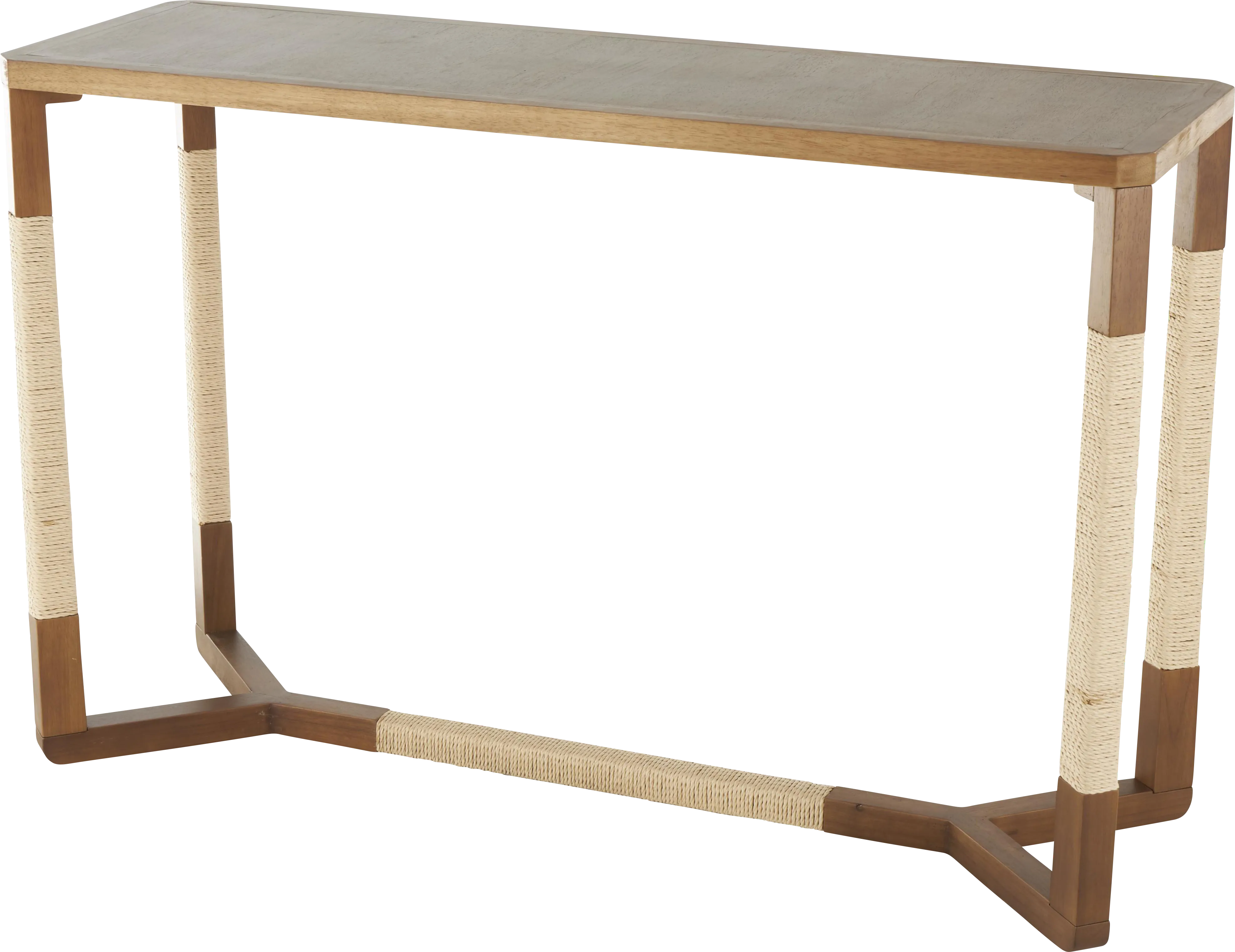 Azavi Brown Console Table - Thumbnail - Image 1