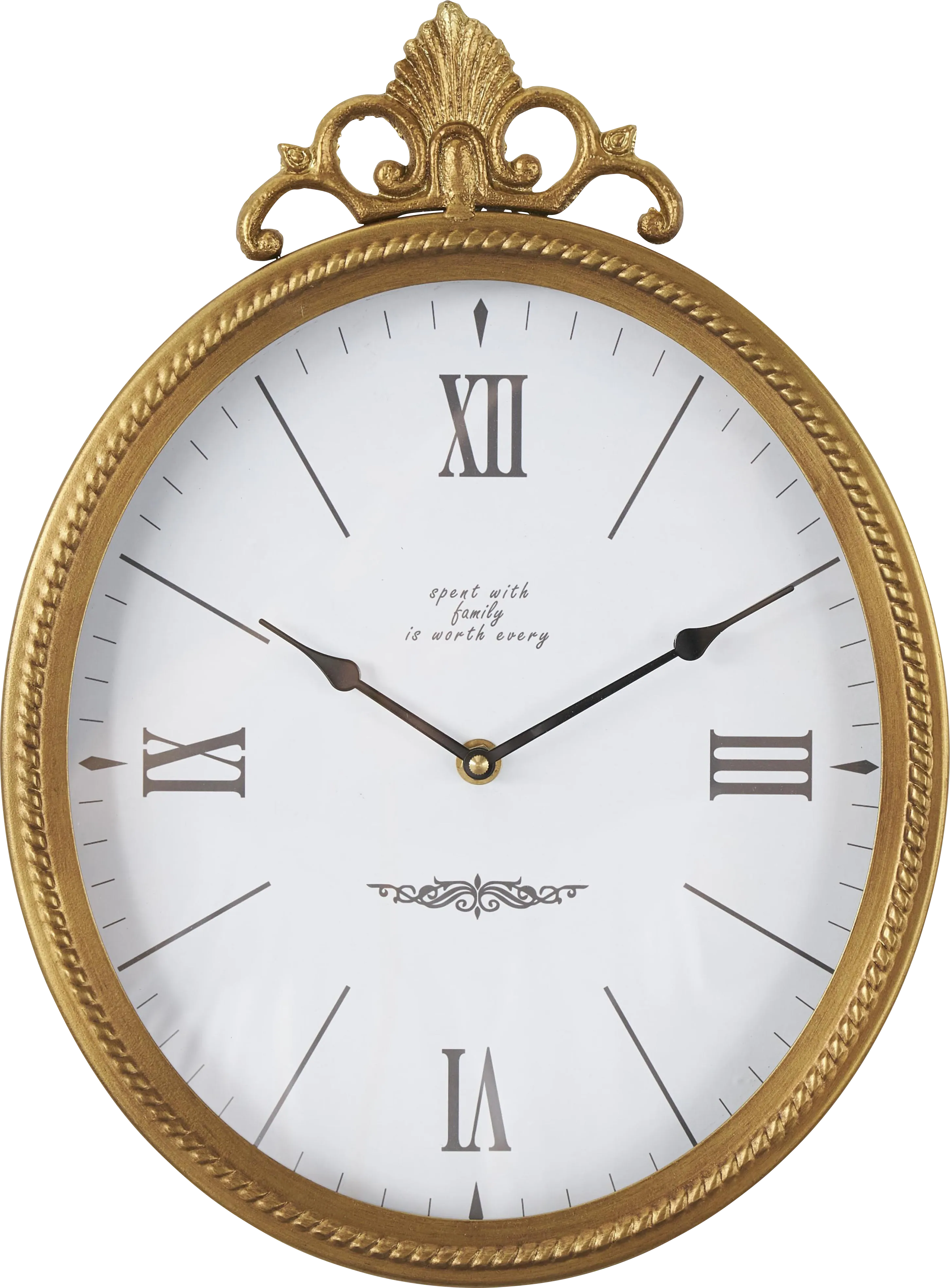 Leven Gold Wall Clock - Image 1