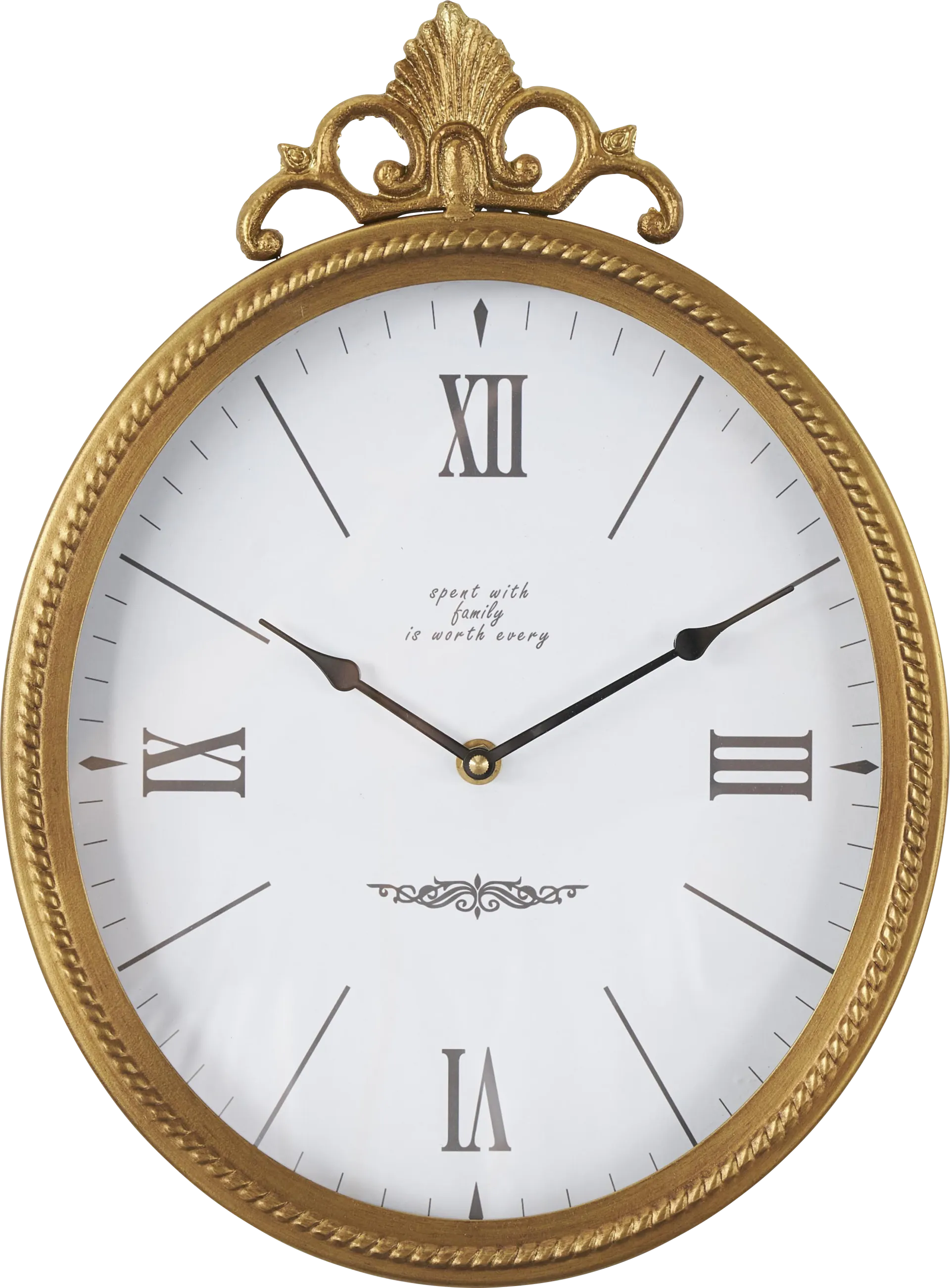 Leven Gold Wall Clock - Image 1