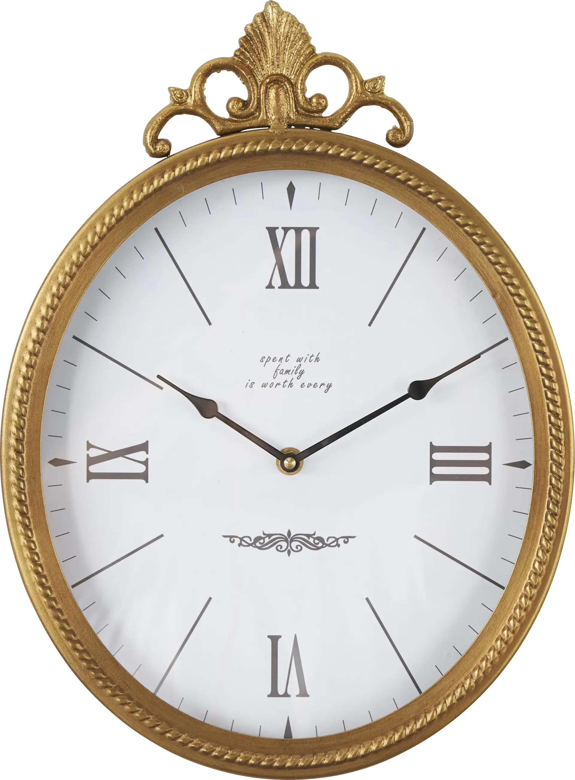 Leven Gold Wall Clock