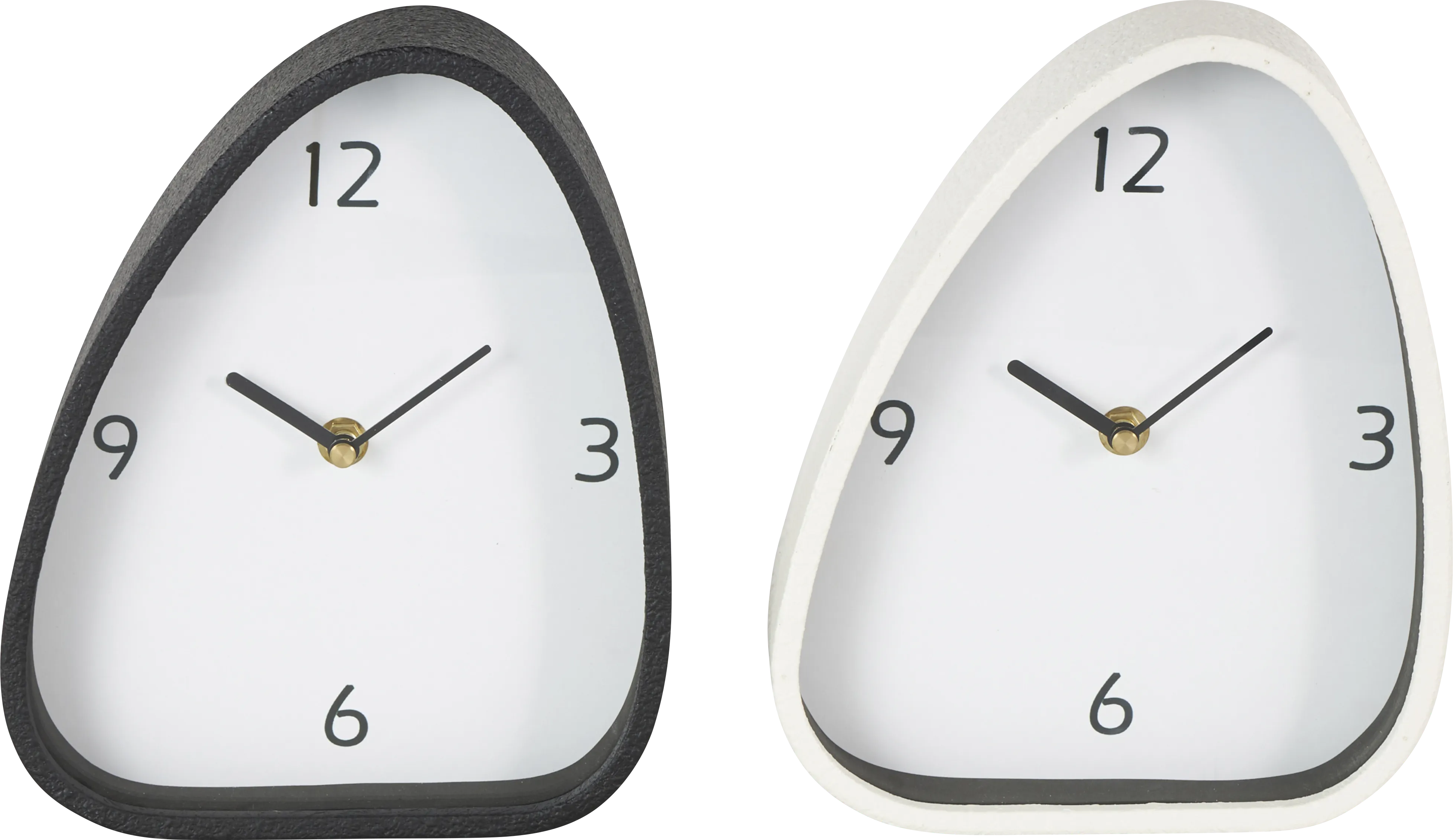 Kiten Black/White Clock, Set of 2 - Thumbnail - Image 1