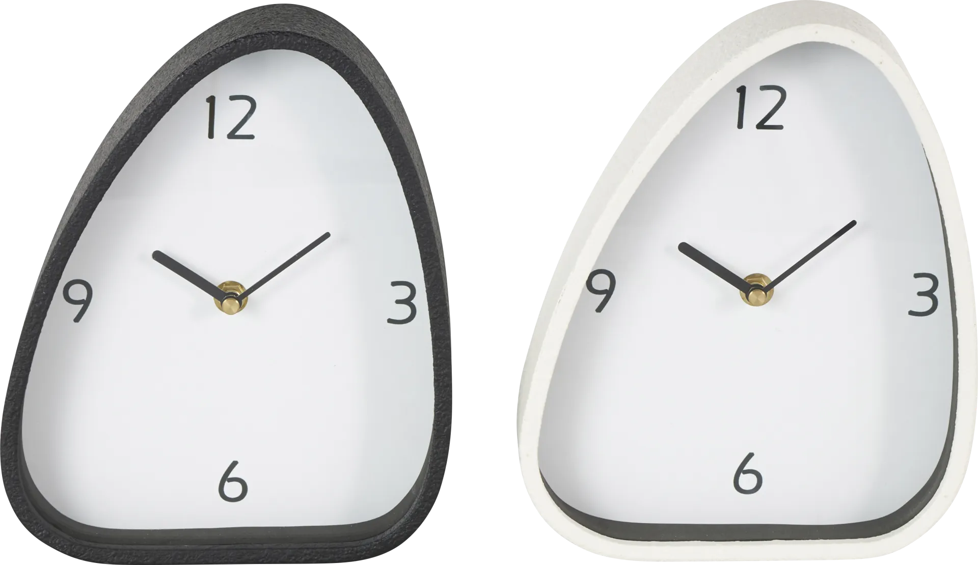 Kiten Black/White Clock, Set of 2 - Image 1