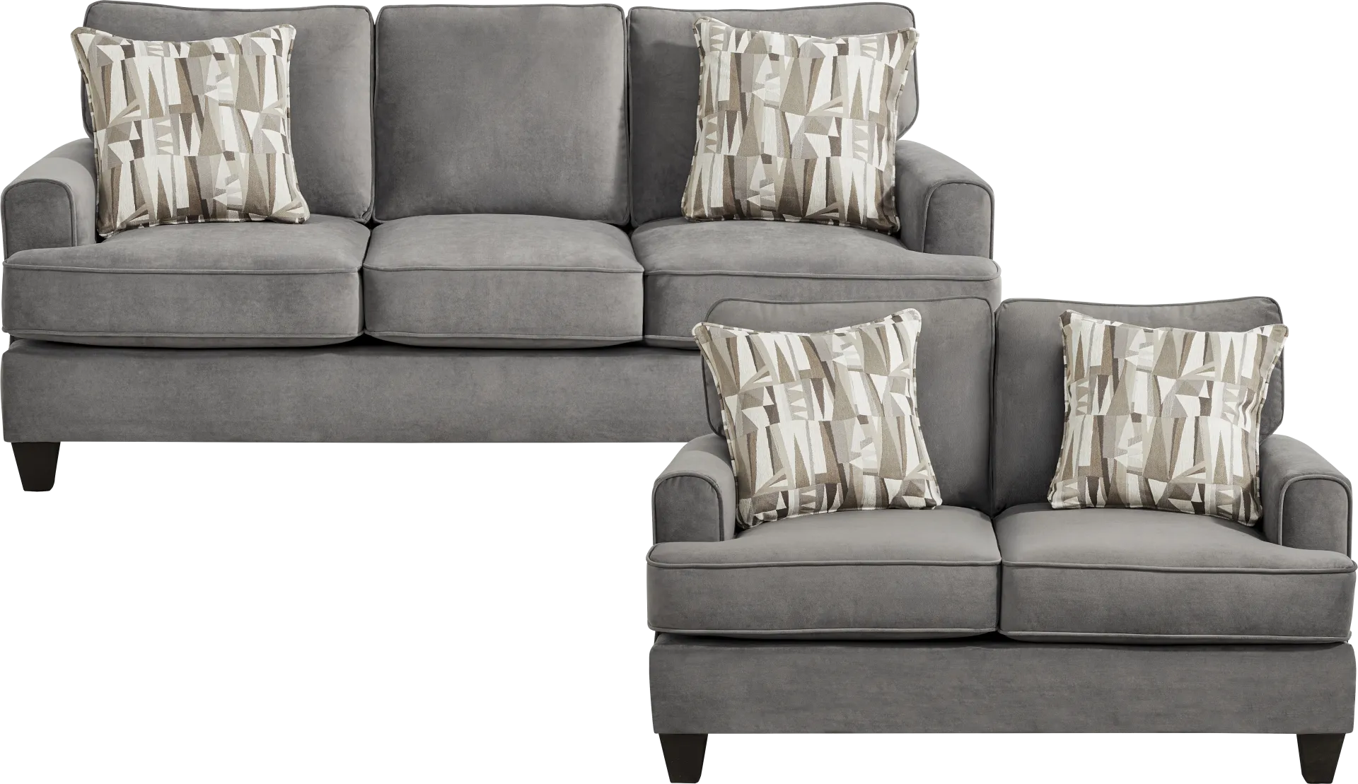 Courtney Charcoal 2 Pc Living Room - Image 1