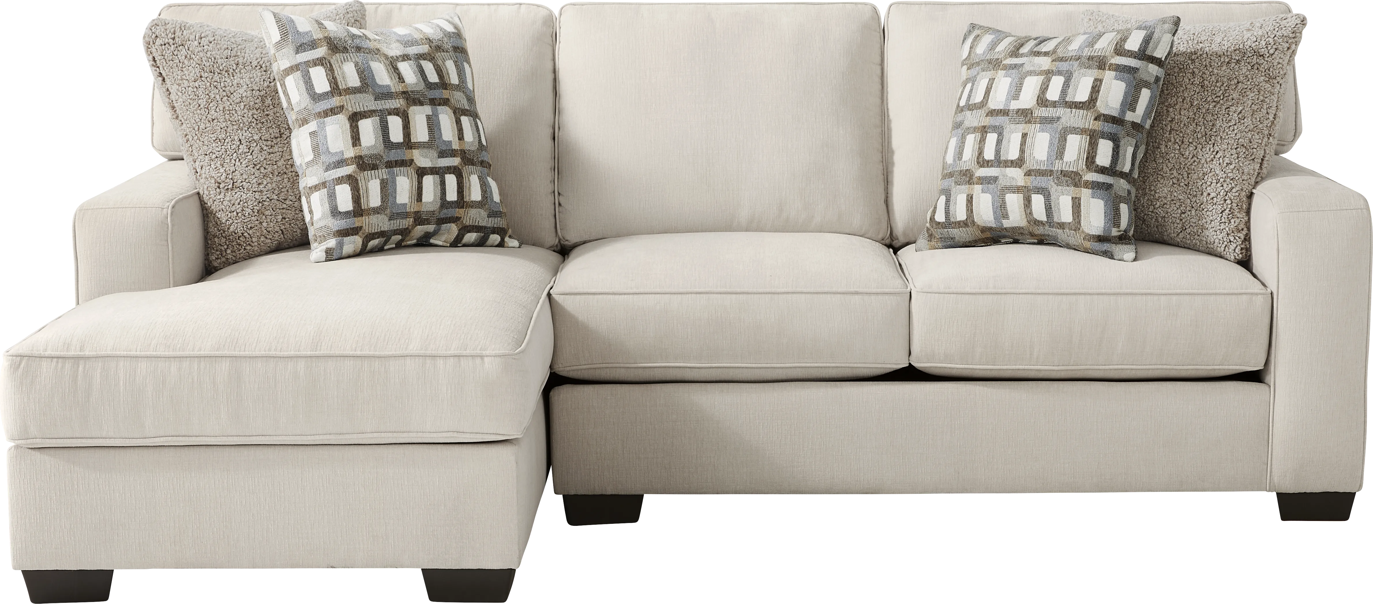 Haskins Beige 5 Pc Sectional Living Room - Thumbnail - Image 7