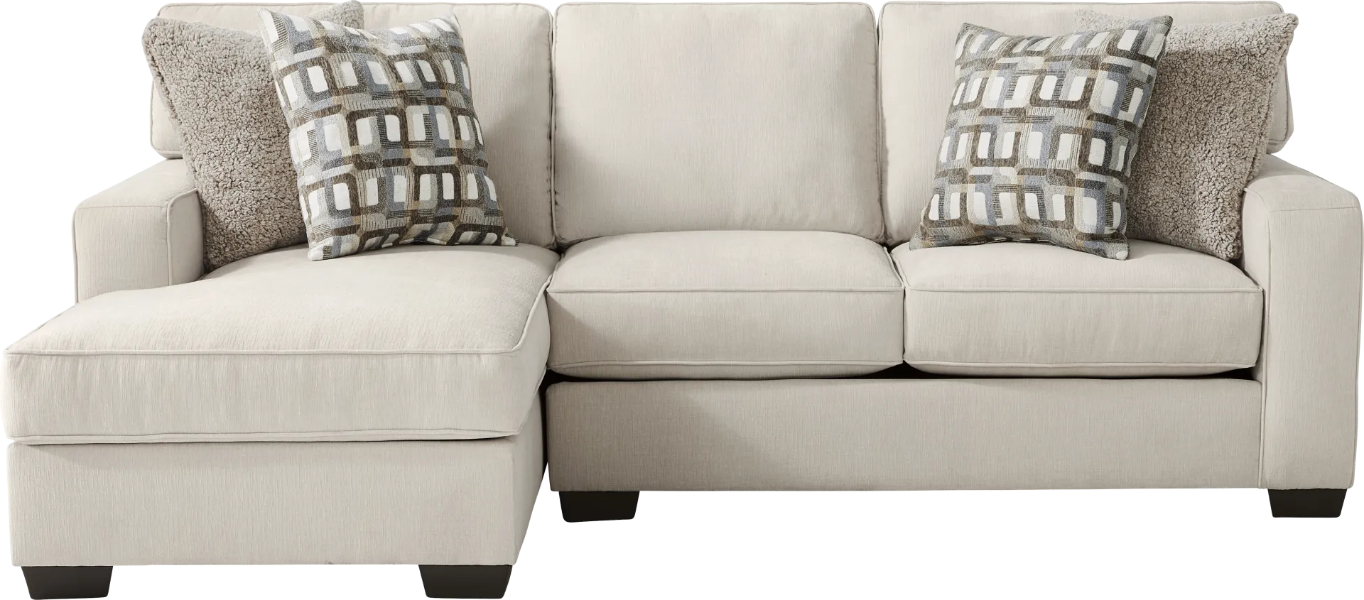 Haskins Beige 5 Pc Sectional Living Room - Image 7