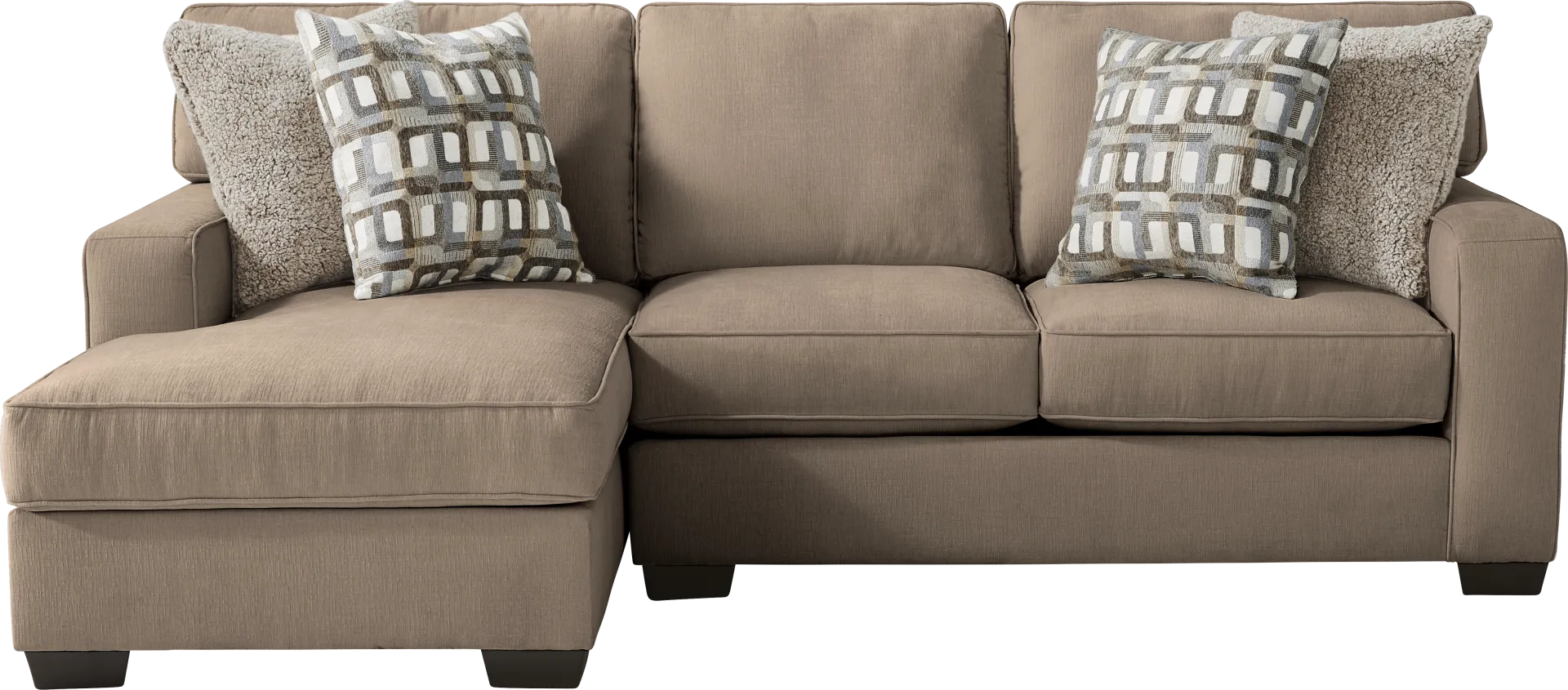 Haskins Brown 2 Pc Sectional - Image 1