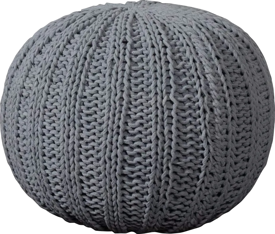 Ayidu Gray Pouf