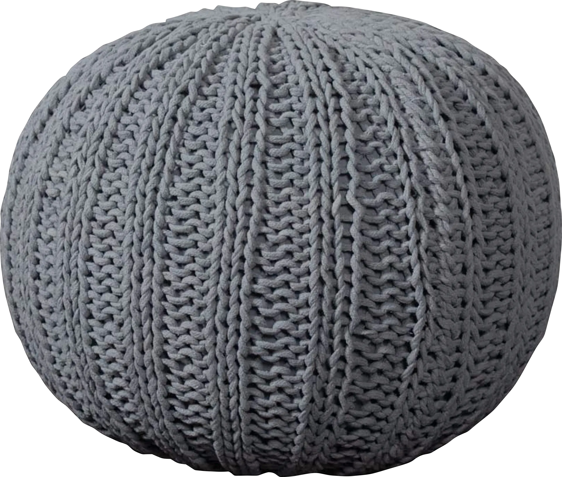 Ayidu Gray Pouf - Image 1