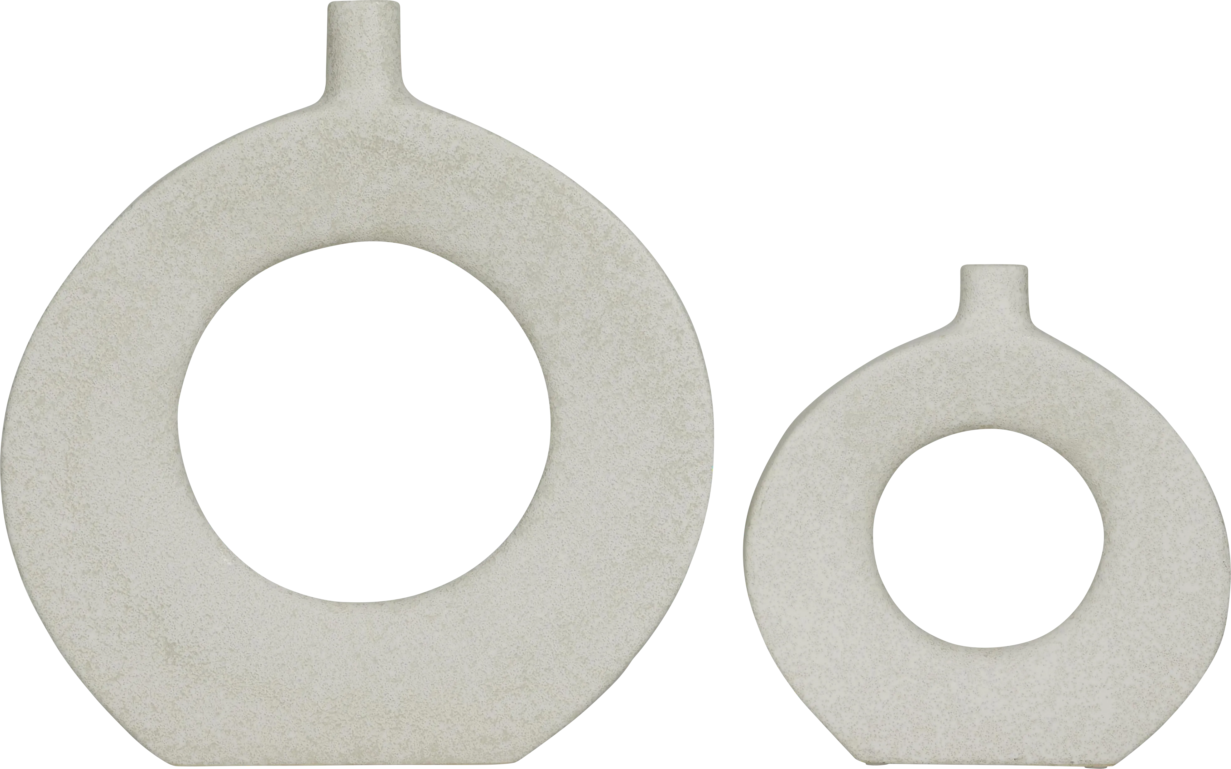 Besem White Vase, Set of 2 - Thumbnail - Image 1