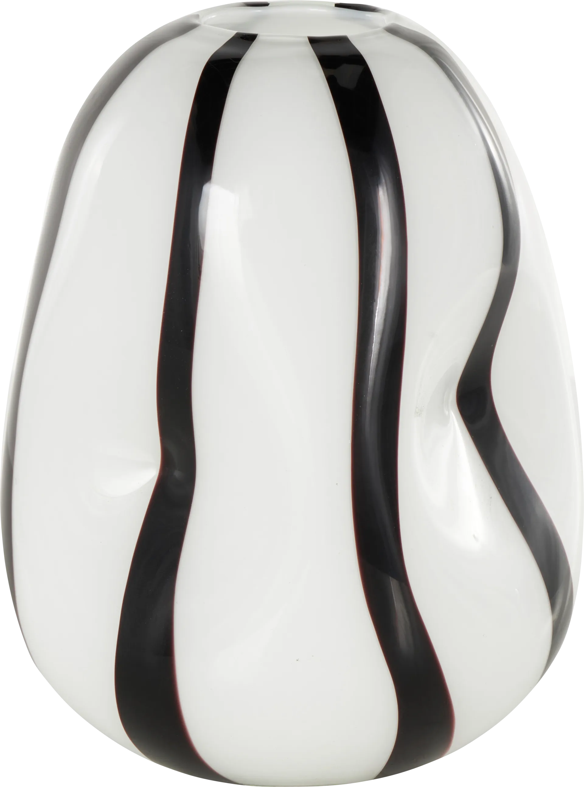 Kesol II White/Black Vase - Image 1