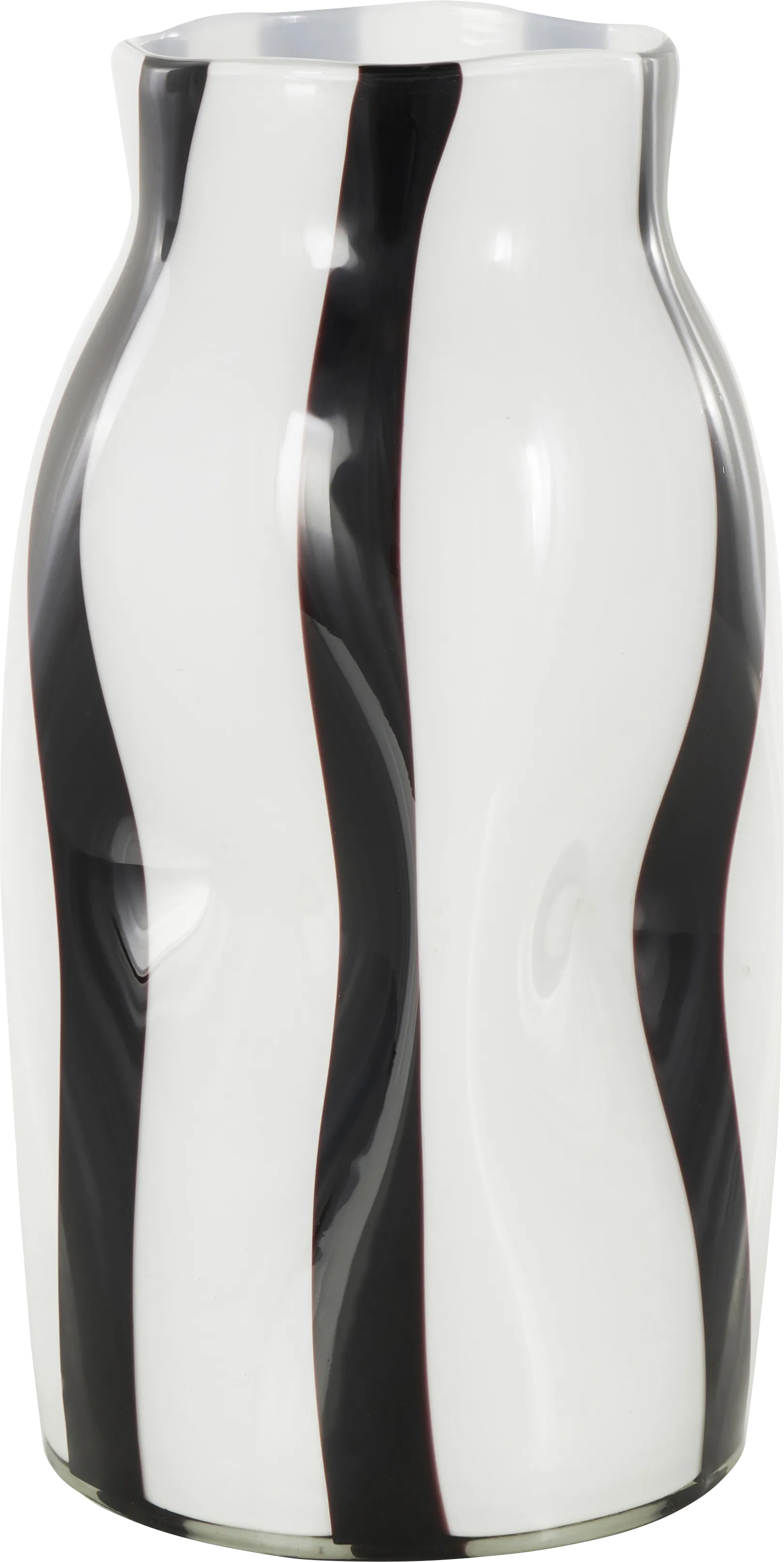 Kesol I White/Black Vase - Image 1