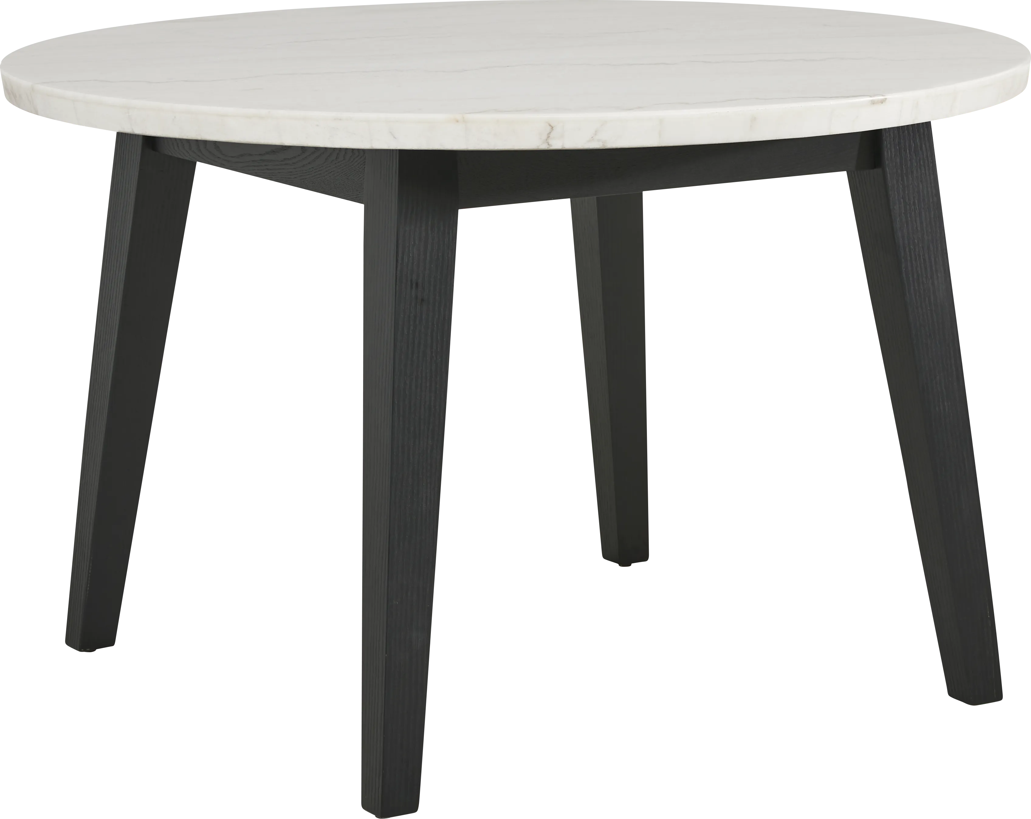 Viola Black 5 Pc Marble Top Round Dining Room - Thumbnail - Image 2