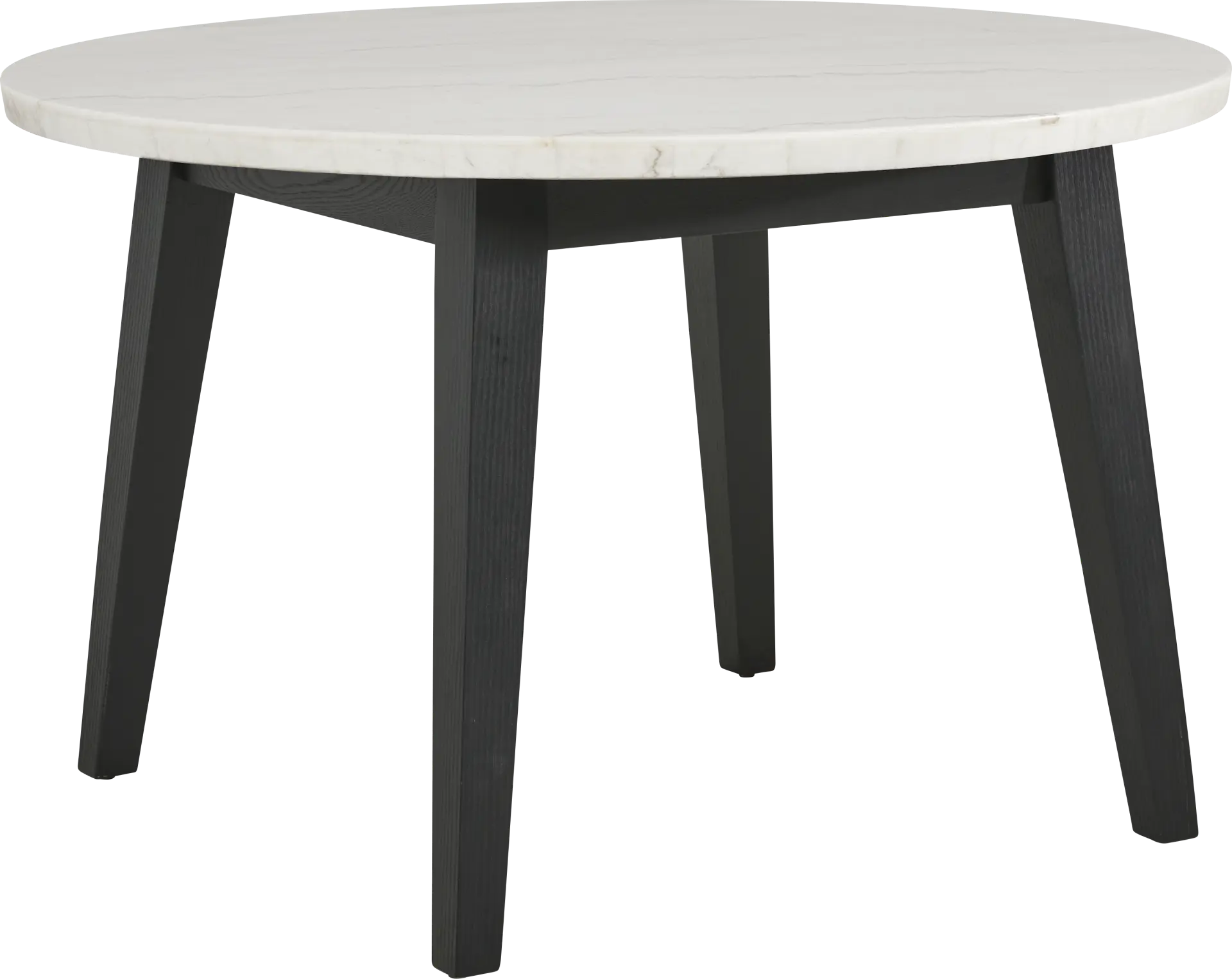 Viola Black Round Marble Top Dining Table