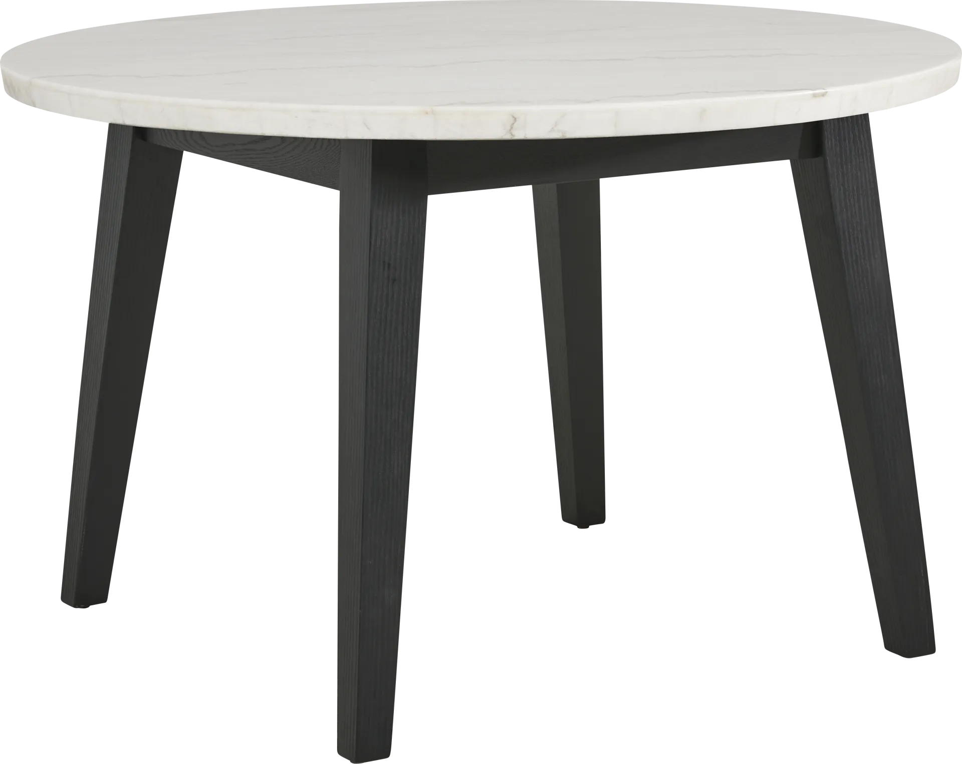 Viola Black 5 Pc Marble Top Round Dining Room - Image 2