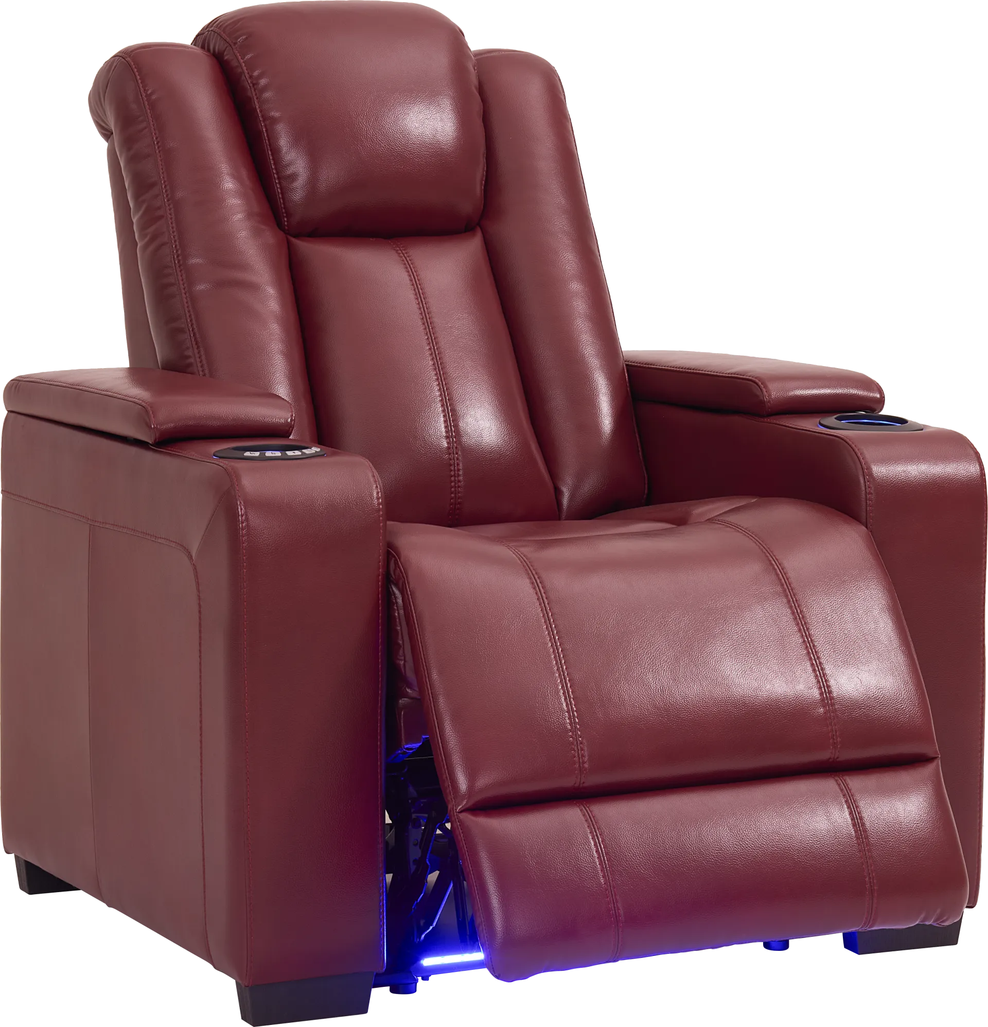 Maverick Red Dual Power Recliner - Image 1