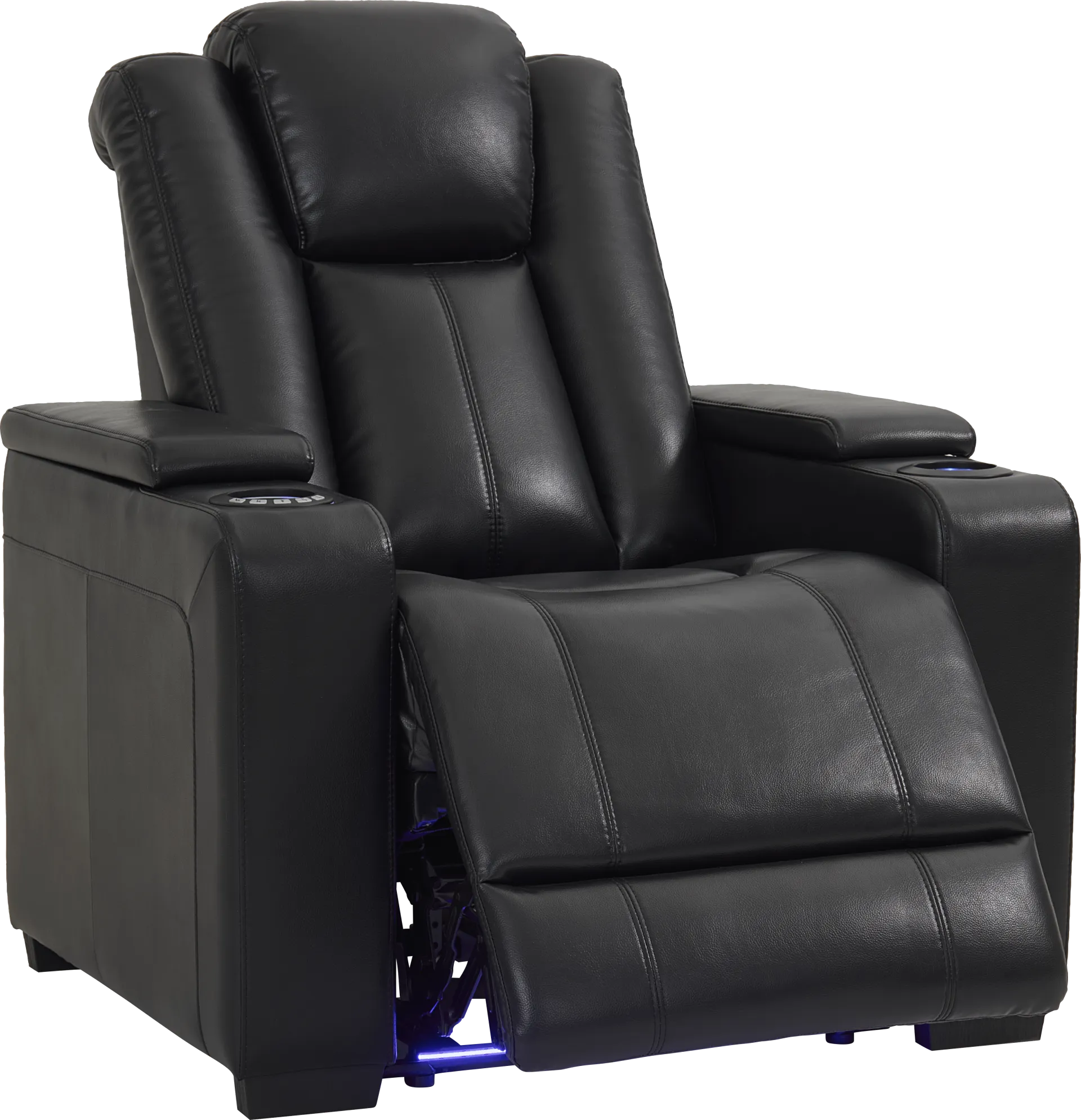 Maverick Black Dual Power Recliner - Image 1