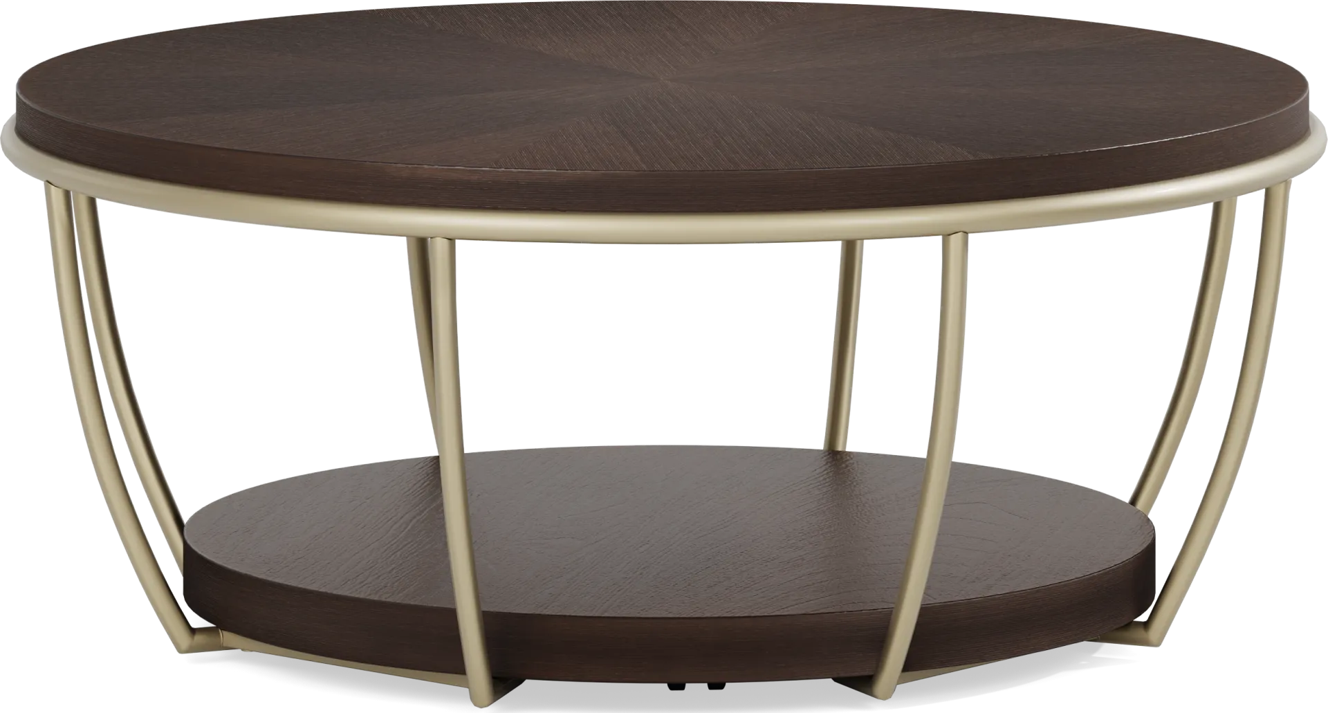Prospect Heights Brown Cherry Finish Cocktail Table - Image 1
