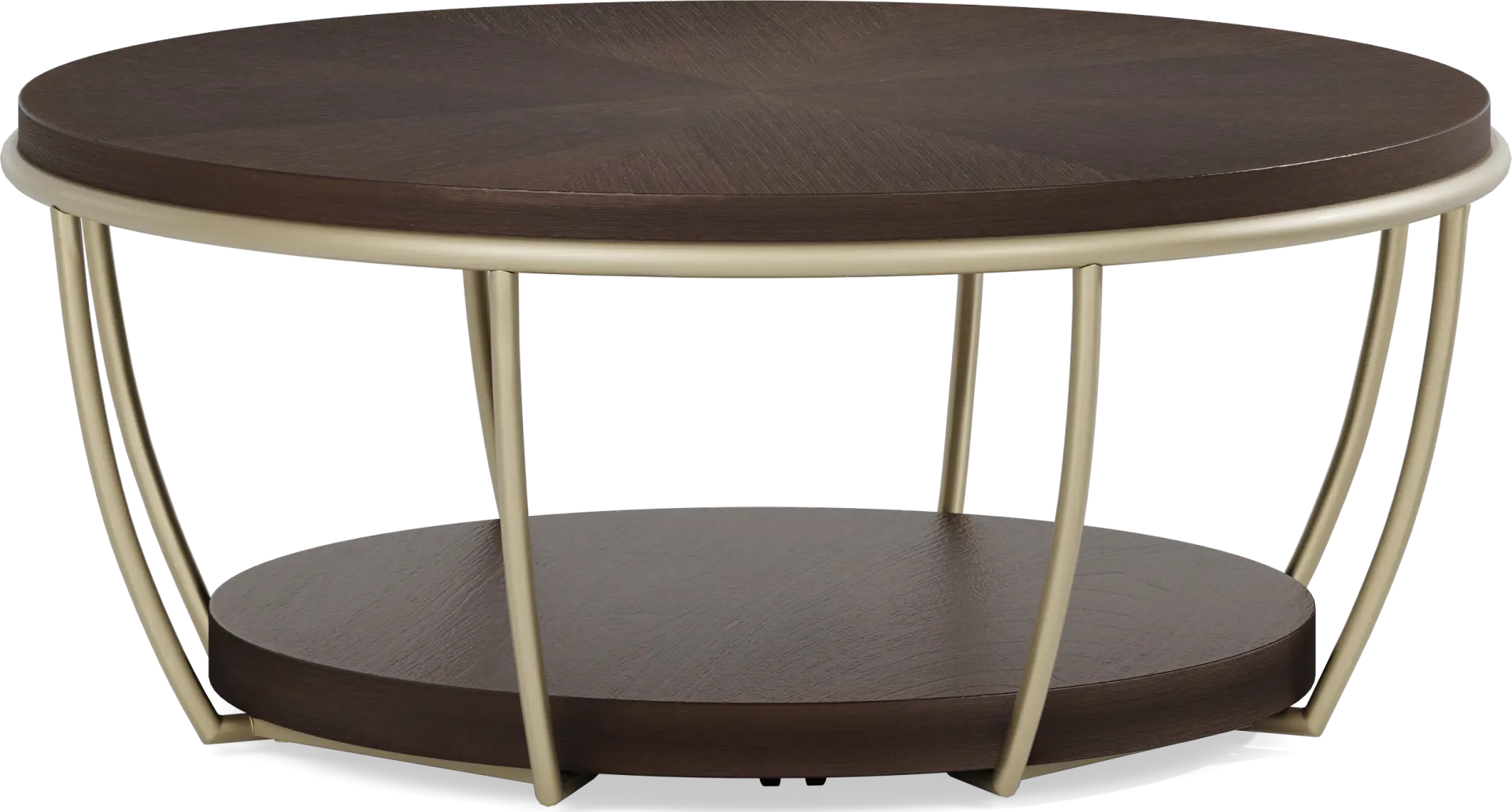 Prospect Heights Brown Cherry Finish Cocktail Table
