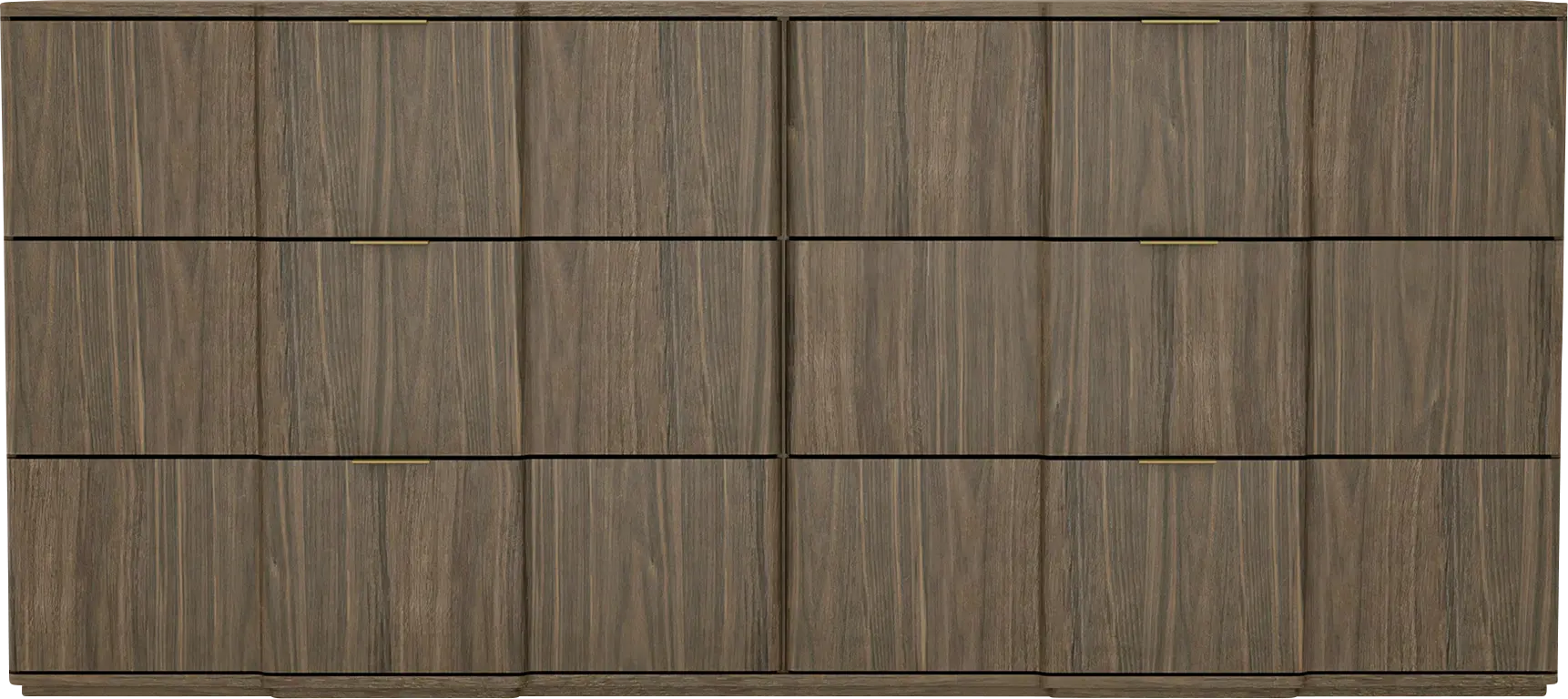 Viwan Walnut/Gold Dresser