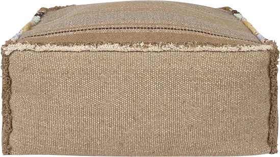 Handloom Puebla Brown Pouf - Thumbnail - Image 1