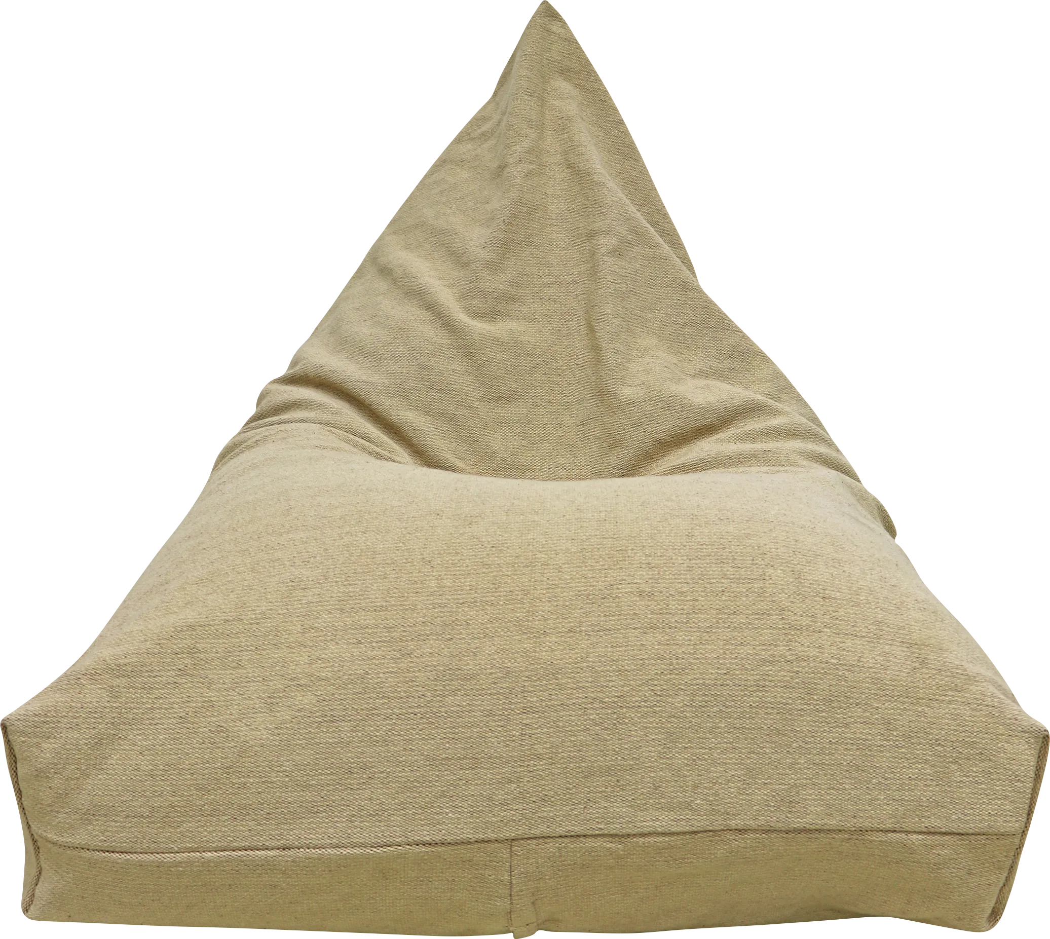 Emily Beige Bean Bag Chair - Thumbnail - Image 1