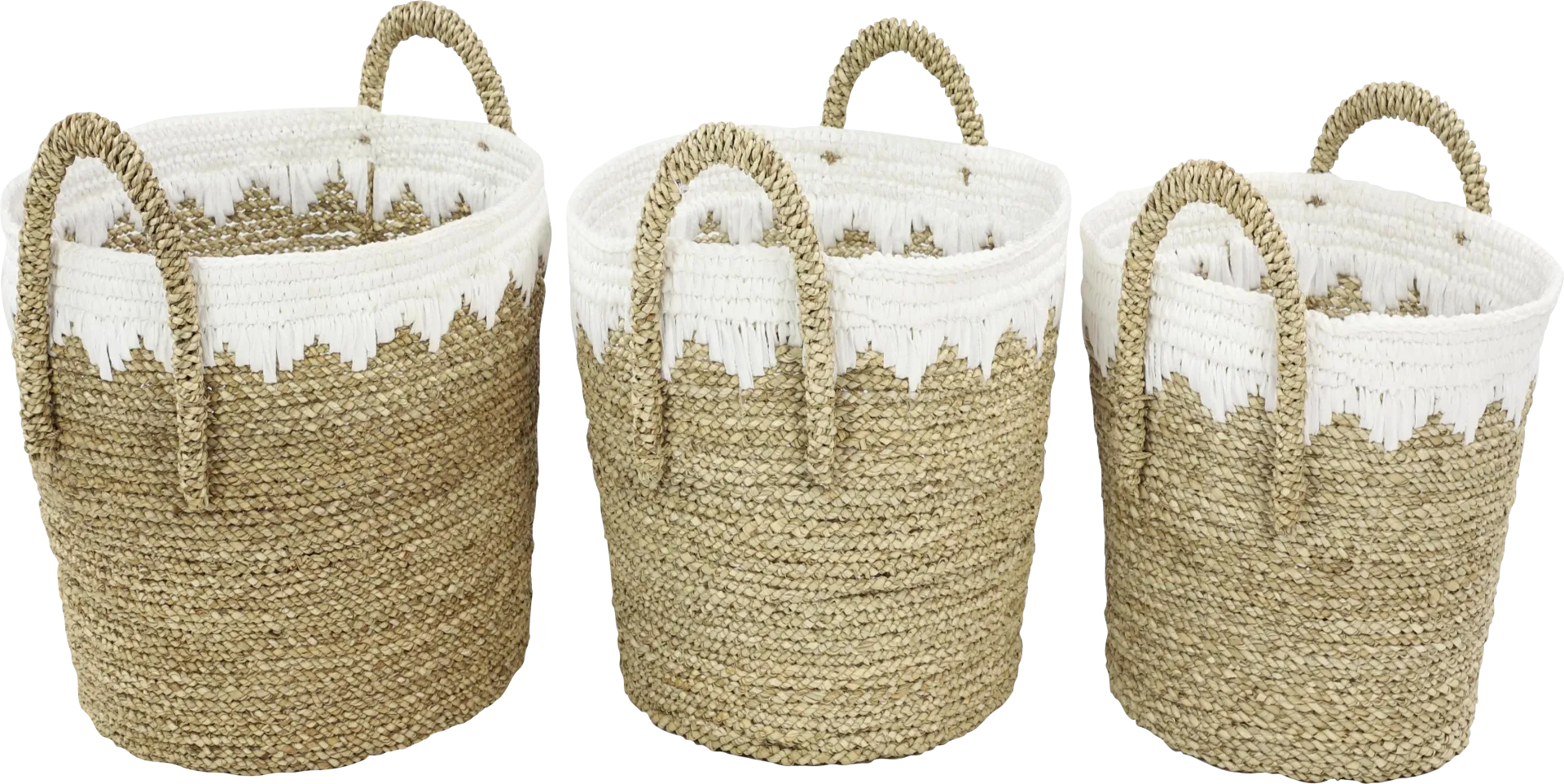 Daviad Brown Storage Basket, Set of 3 - Image 1