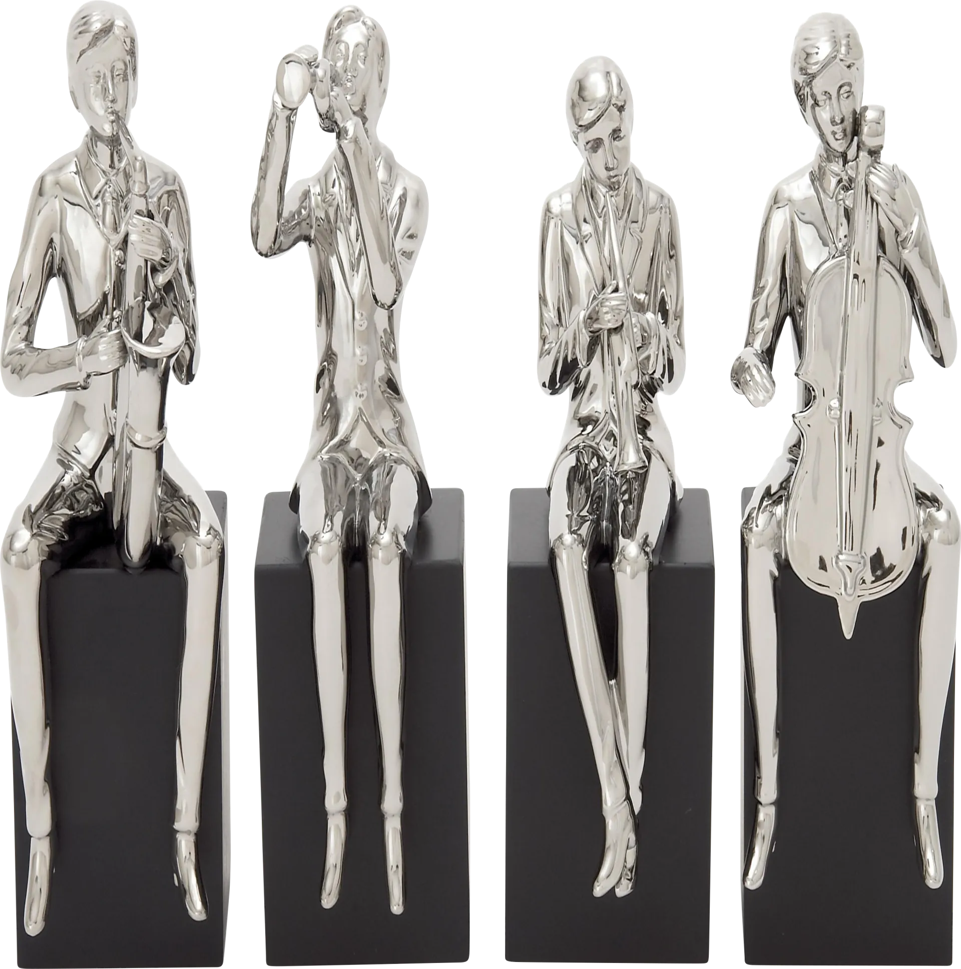 Quart Silver Sculpture, Set of 4 - Image 1