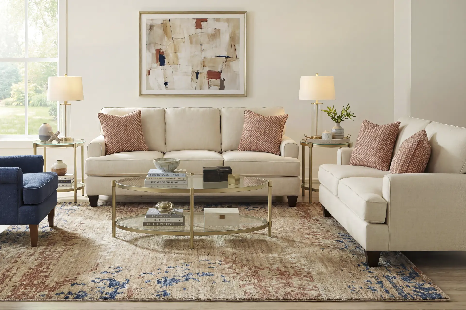 Ricard Cream 2 Pc Living Room