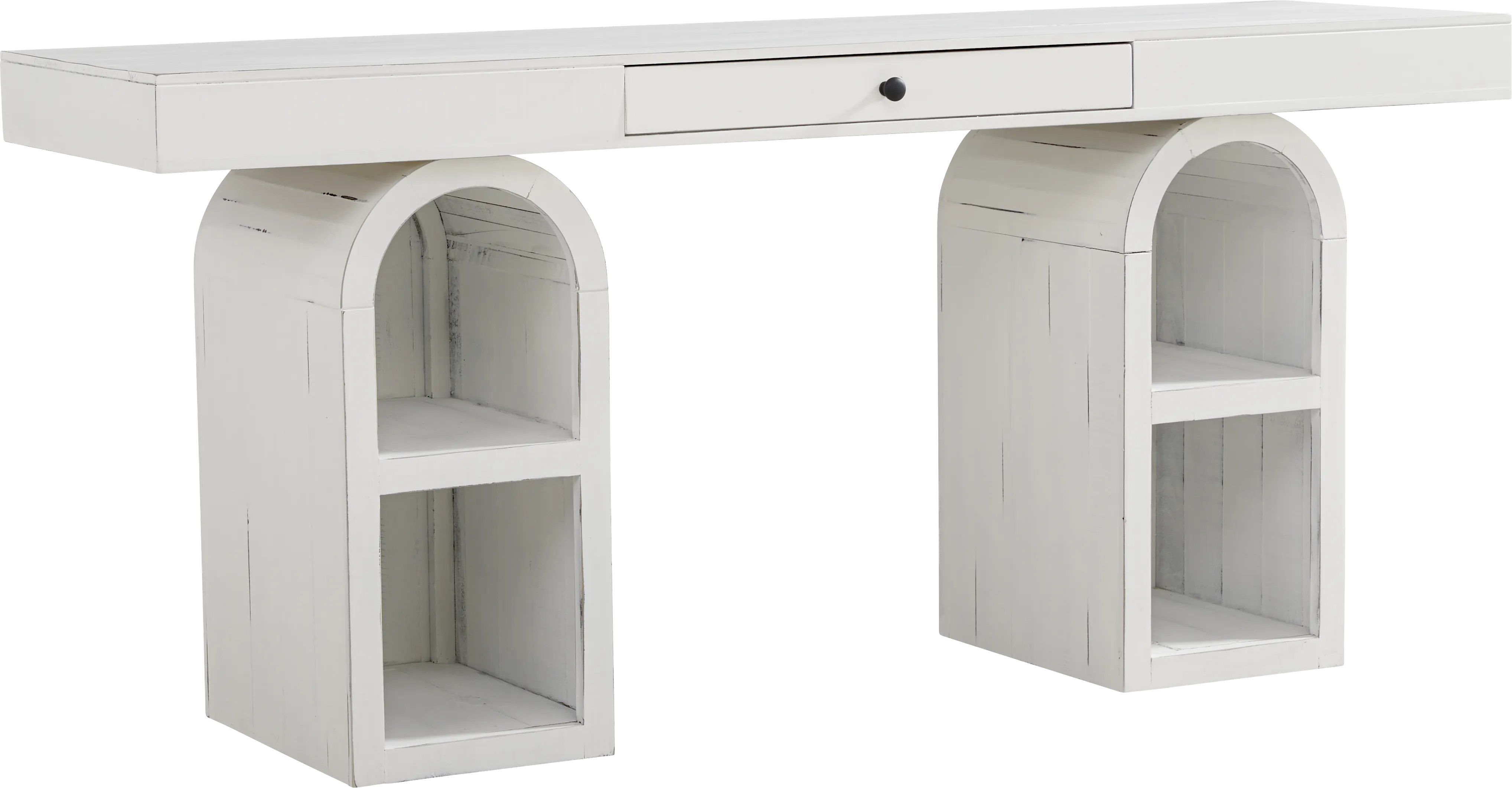 Esmerelda White Arch Writing Desk - Thumbnail - Image 1