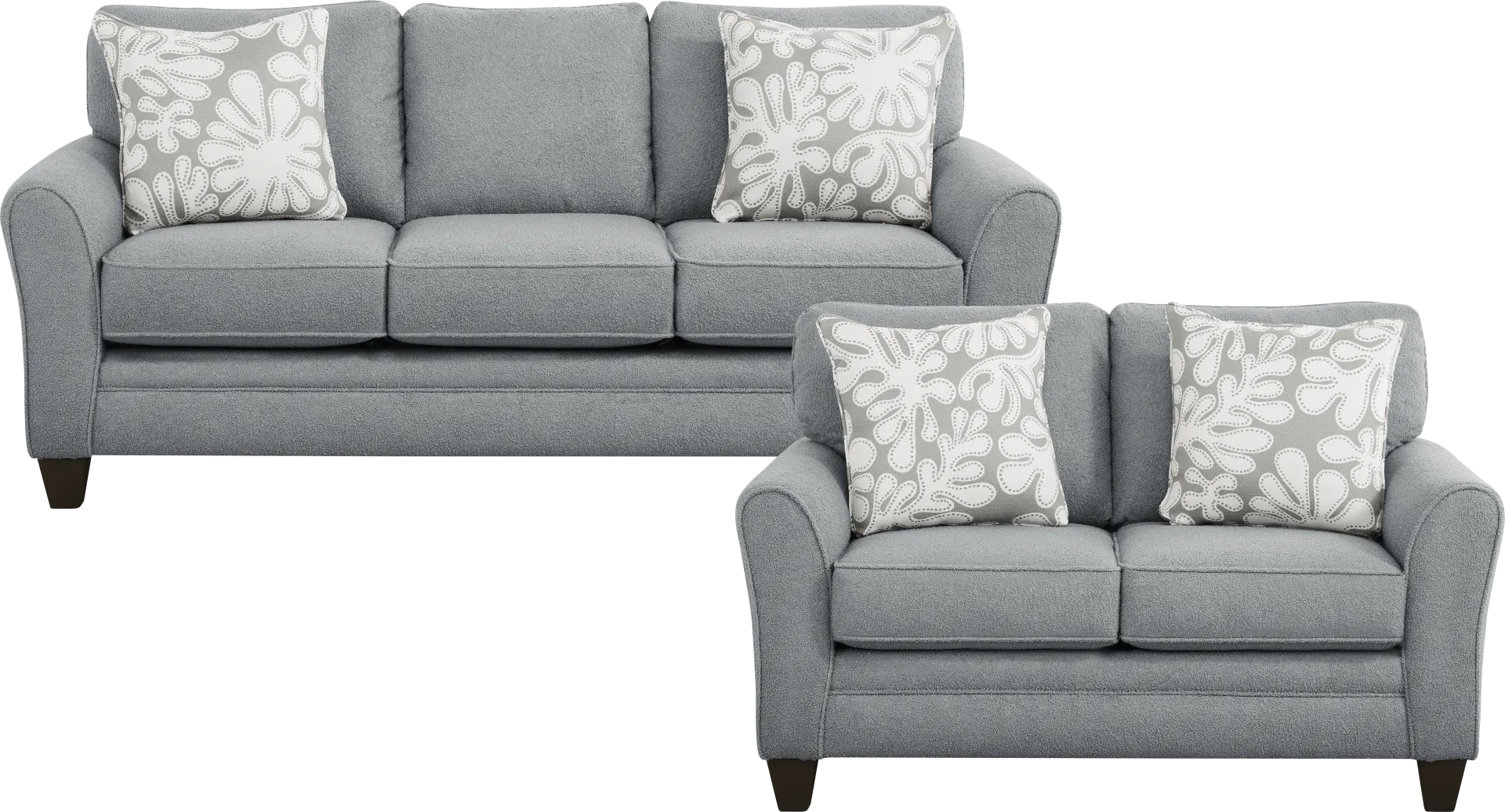 Naiomi Blue 2 Pc Living Room - Image 1