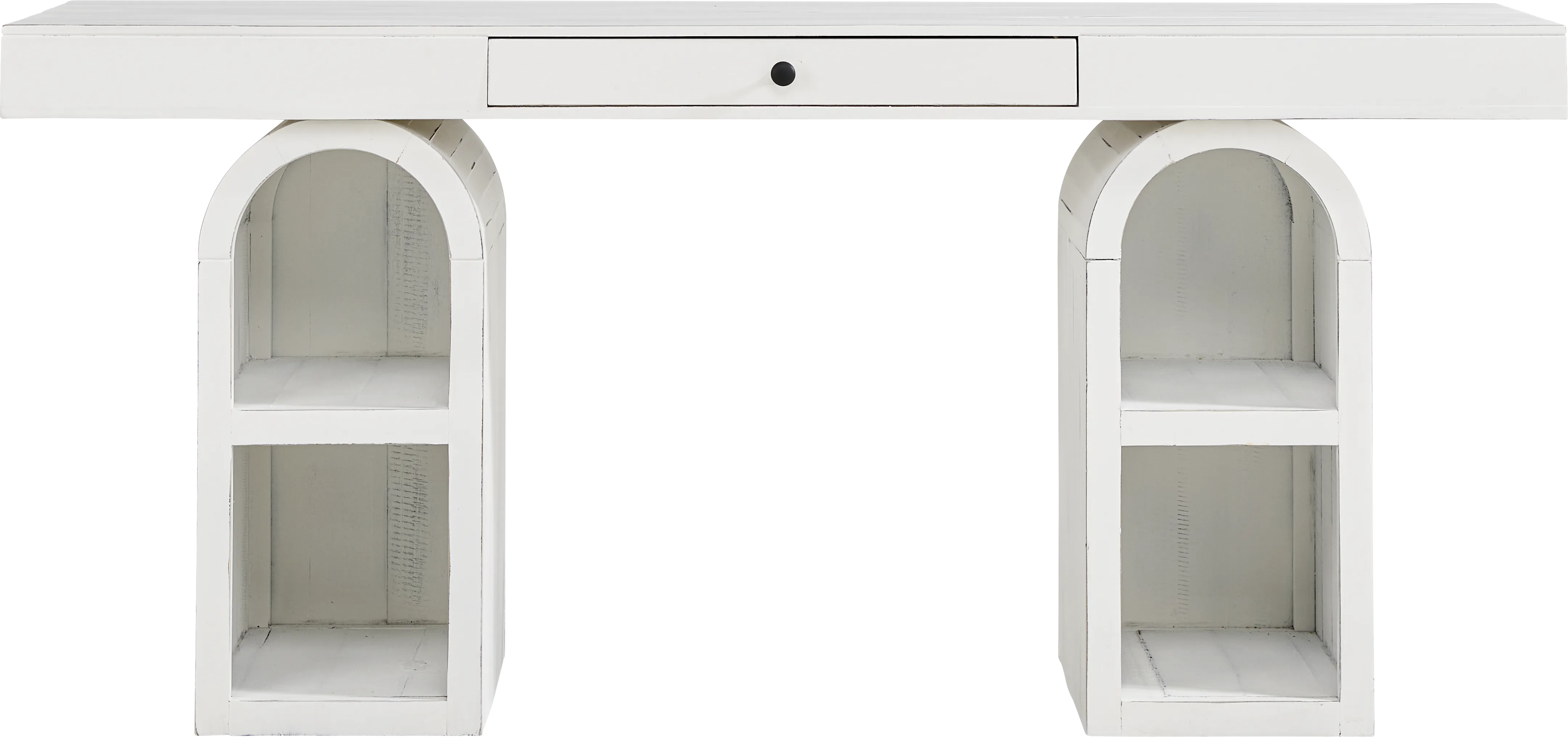 Esmerelda White Arch Writing Desk - Thumbnail - Image 1