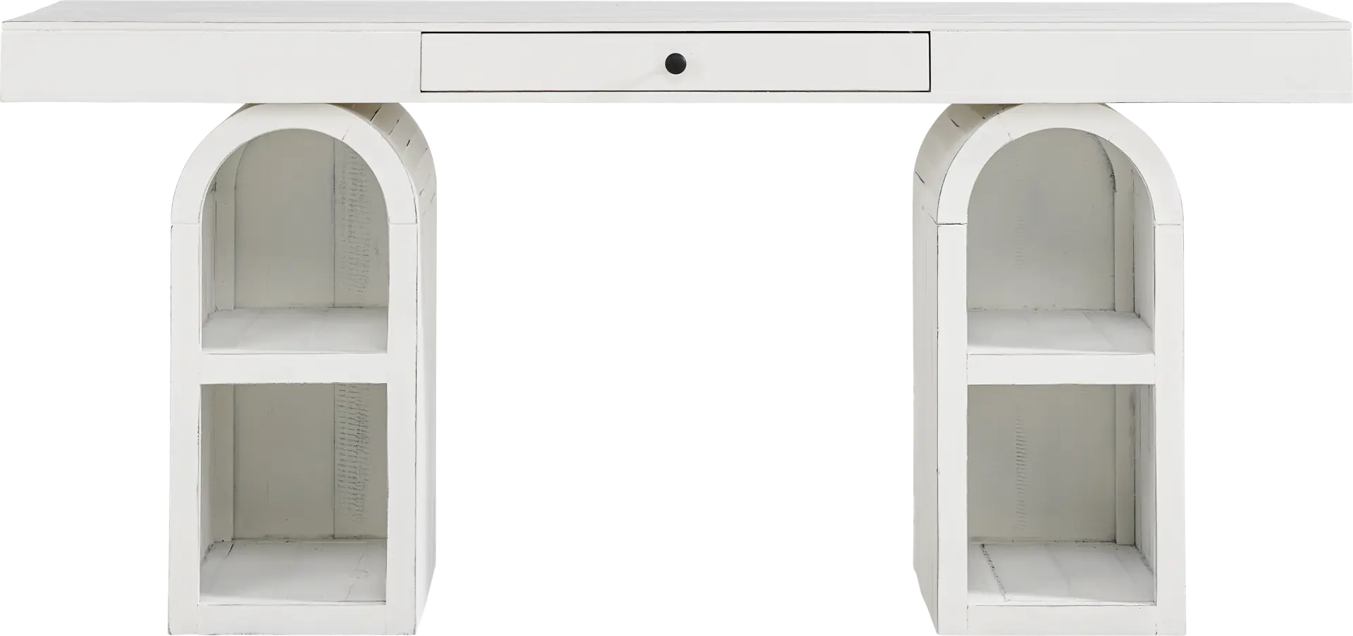 Esmerelda White Arch Writing Desk