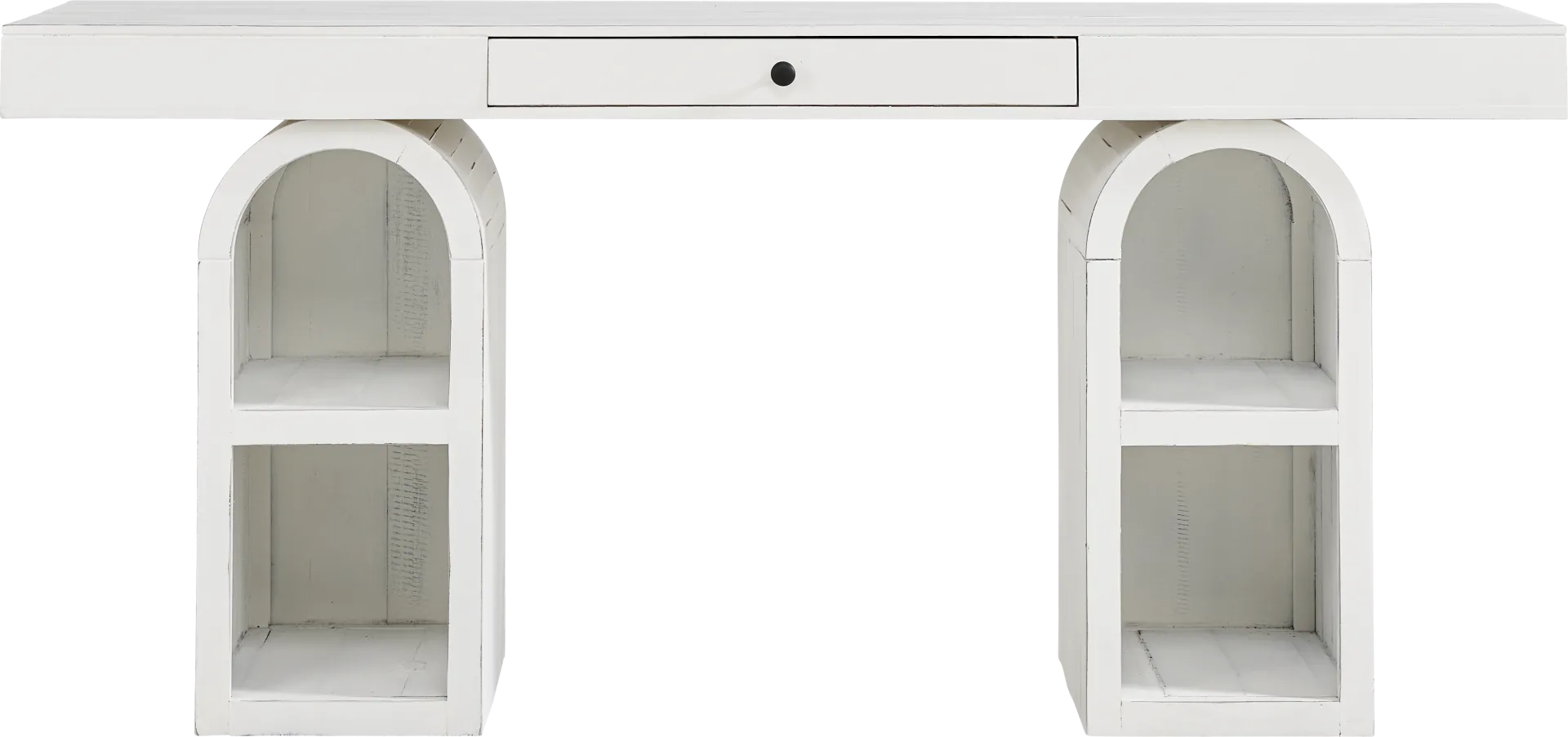 Esmerelda White Arch Writing Desk - Image 1