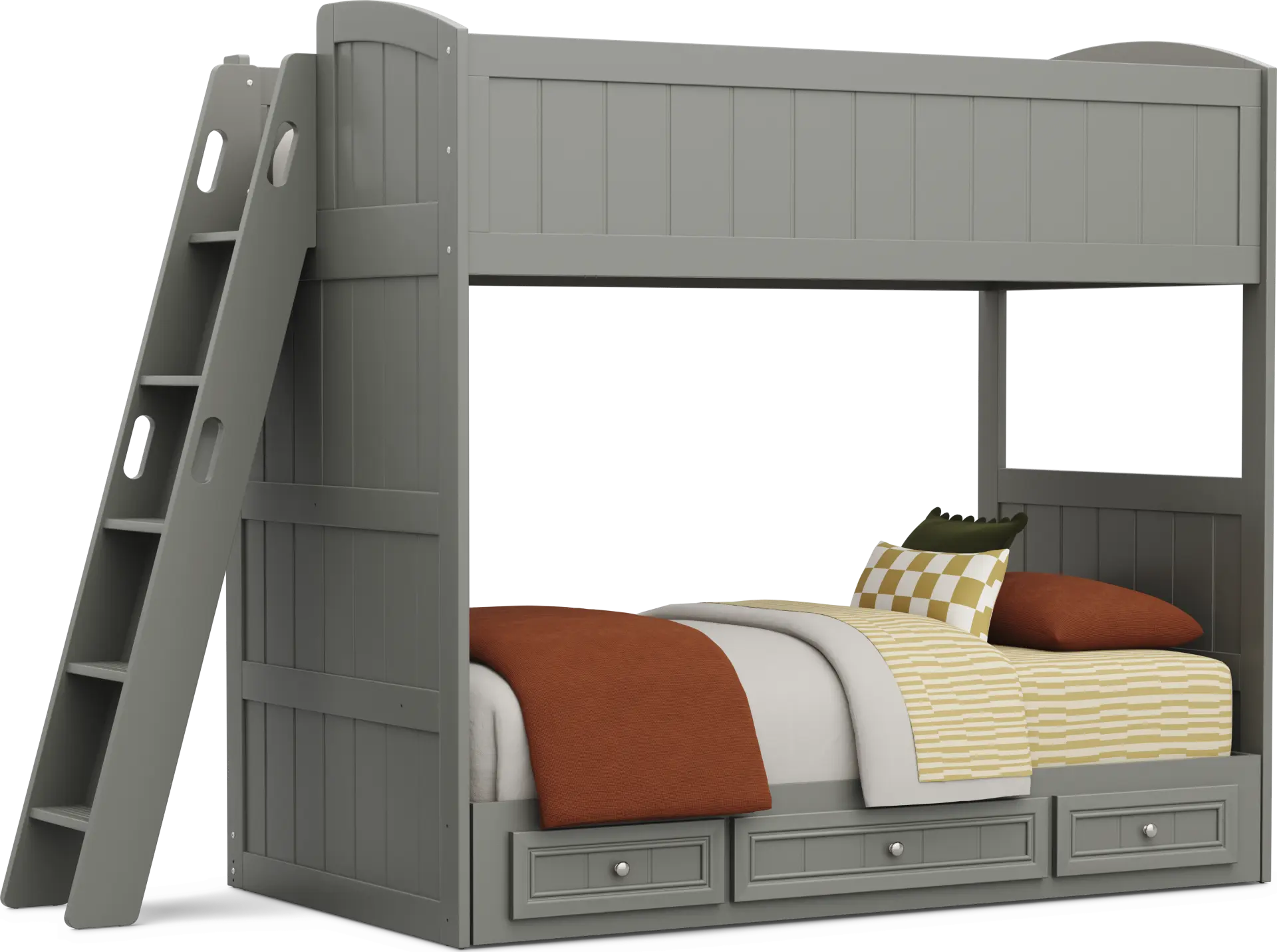 Kids Cottage Colors 2.0 Gray Twin/Twin Loft
