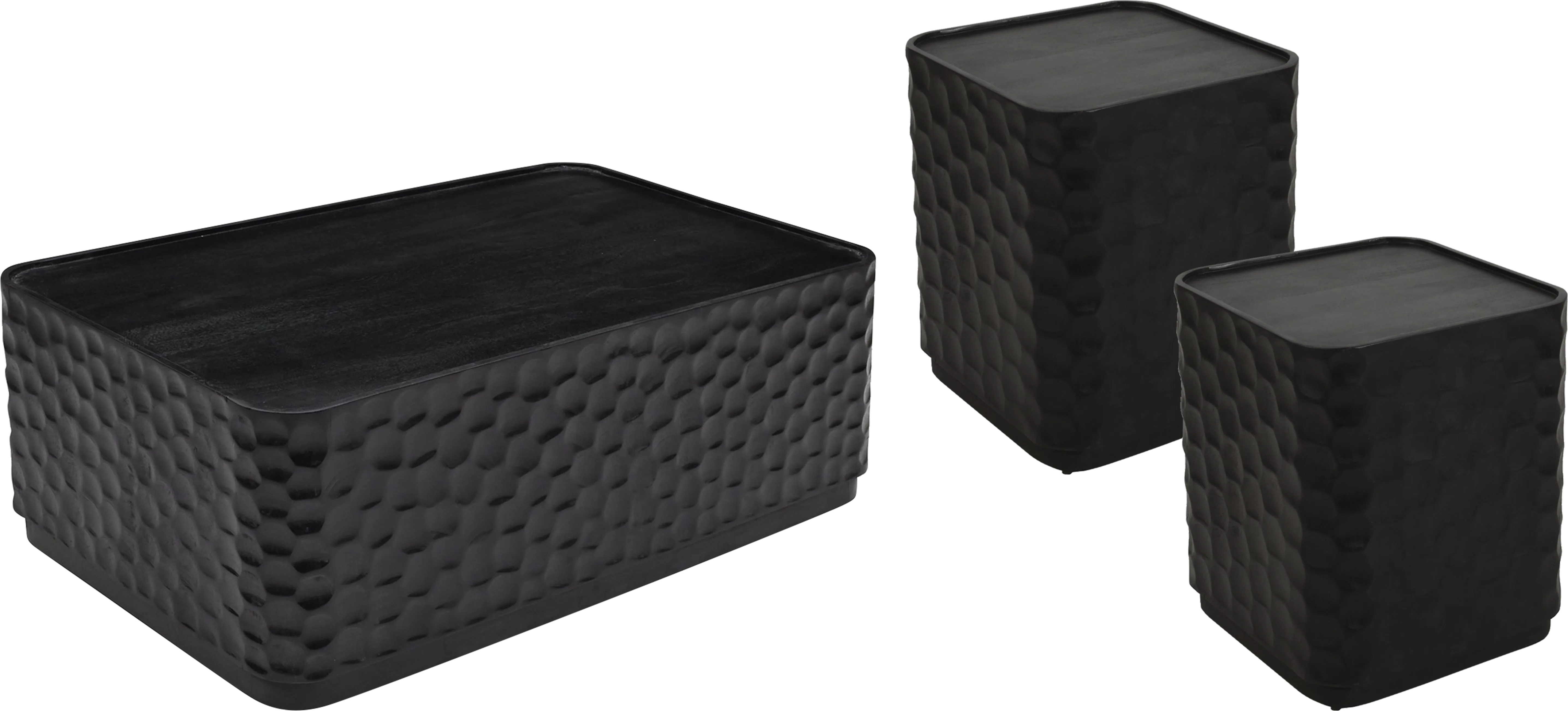 Guillory Black 3 Pc Table Set - Thumbnail - Image 1