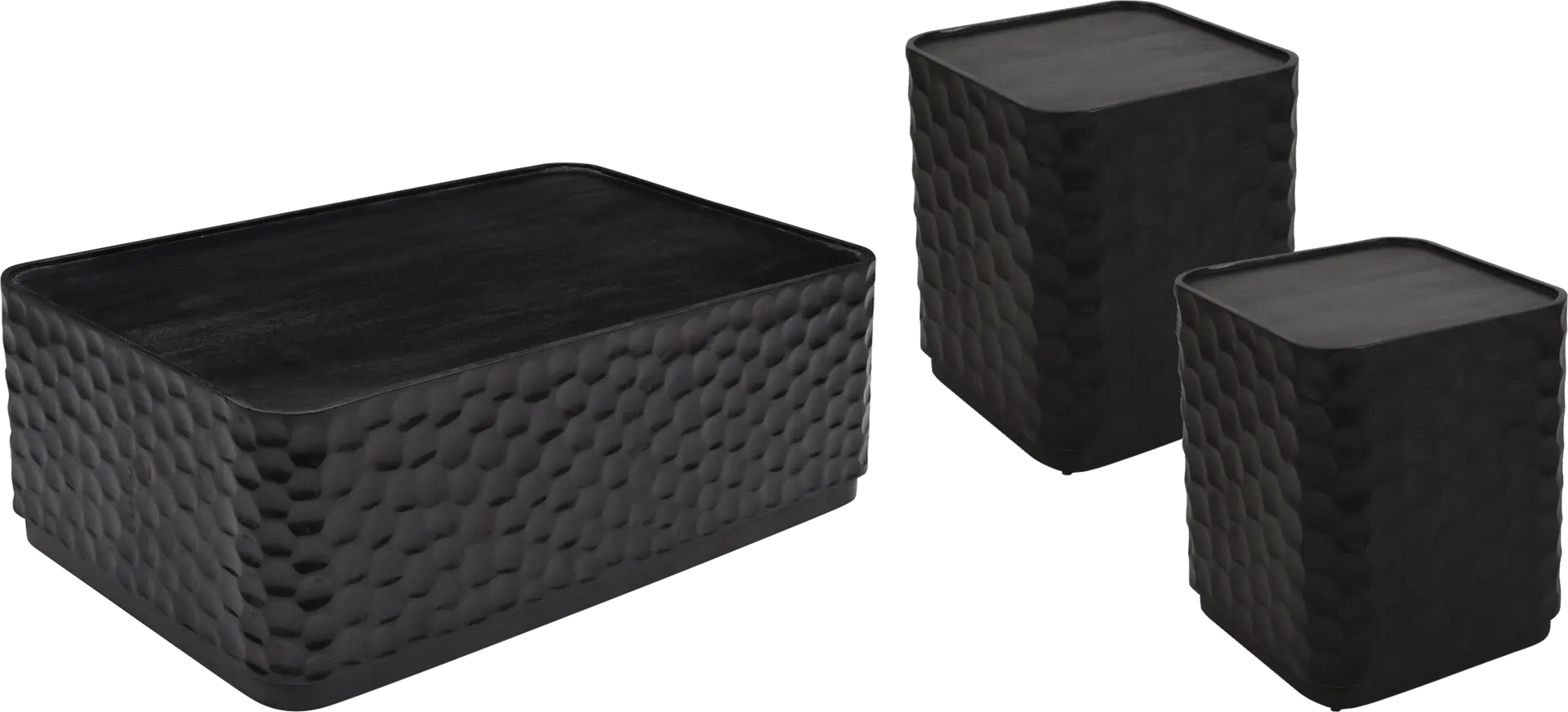 Guillory Black 3 Pc Table Set