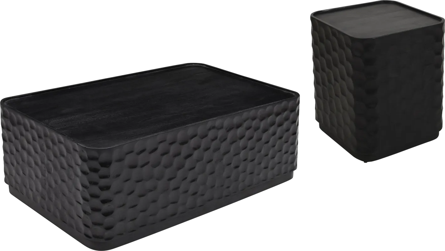 Guillory Black 2 Pc Table Set