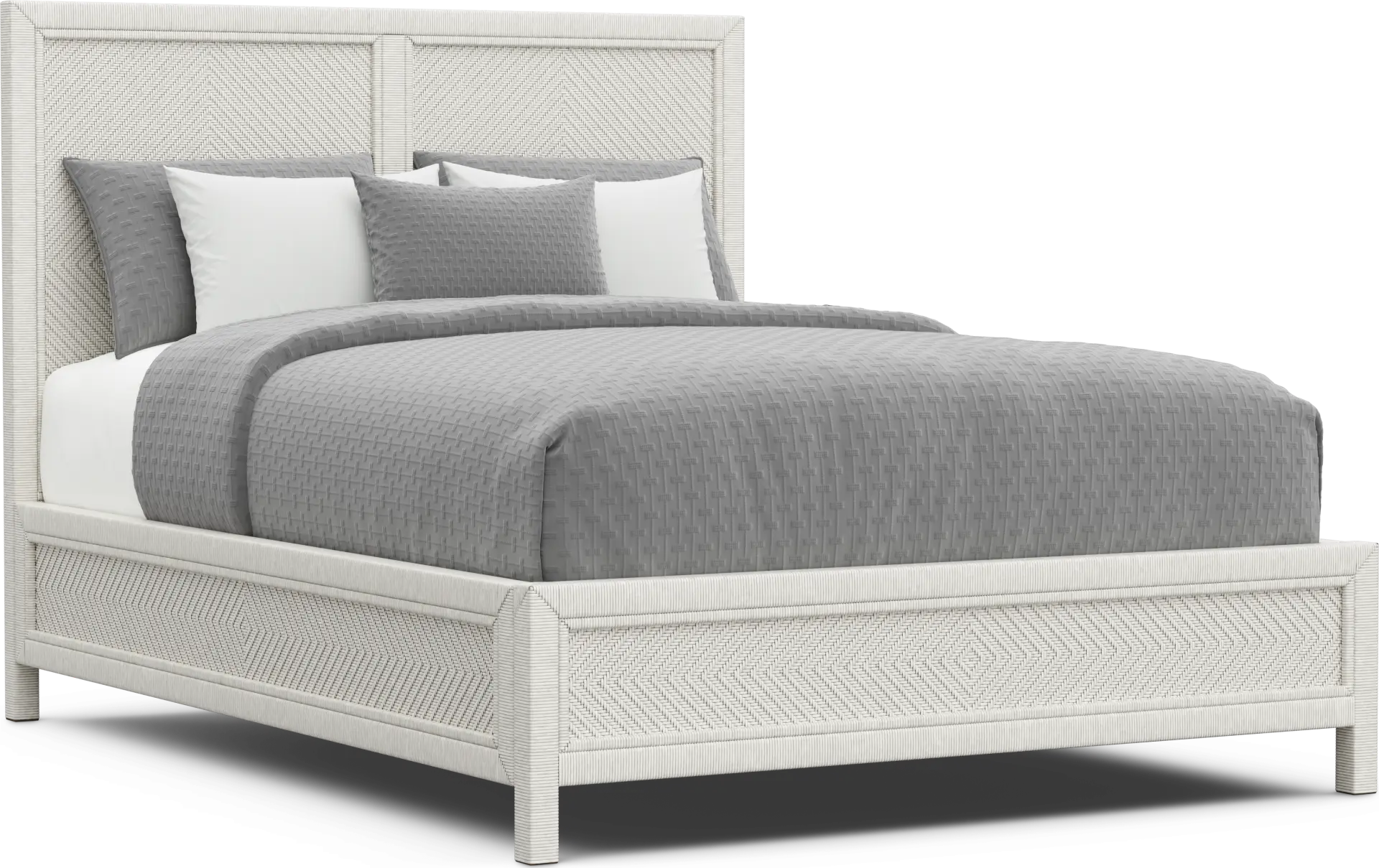 Ramona White 3 Pc Queen Panel Bed