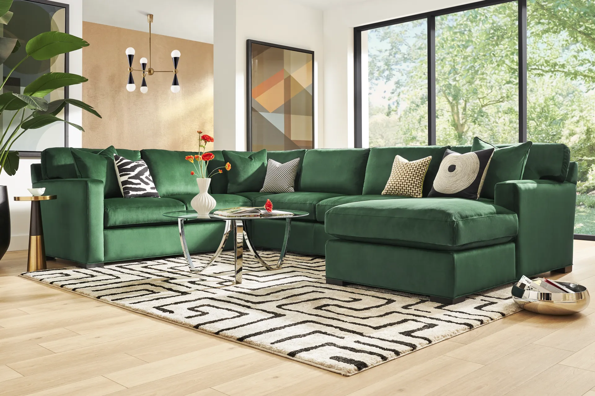 Harmonie Emerald 3 Pc Sectional - Image 1