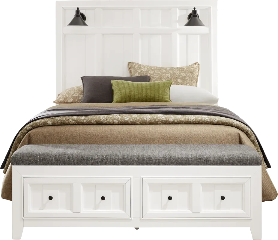 3 pc queen storage bed