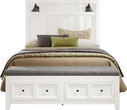 3 pc queen storage bed
